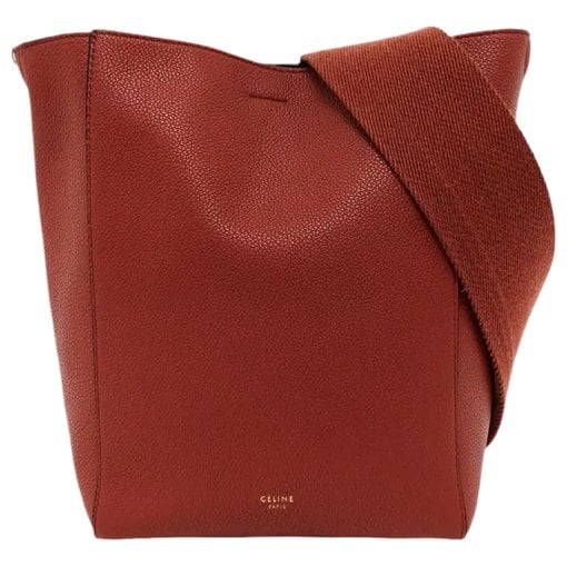 Seau Sangle leather handbag