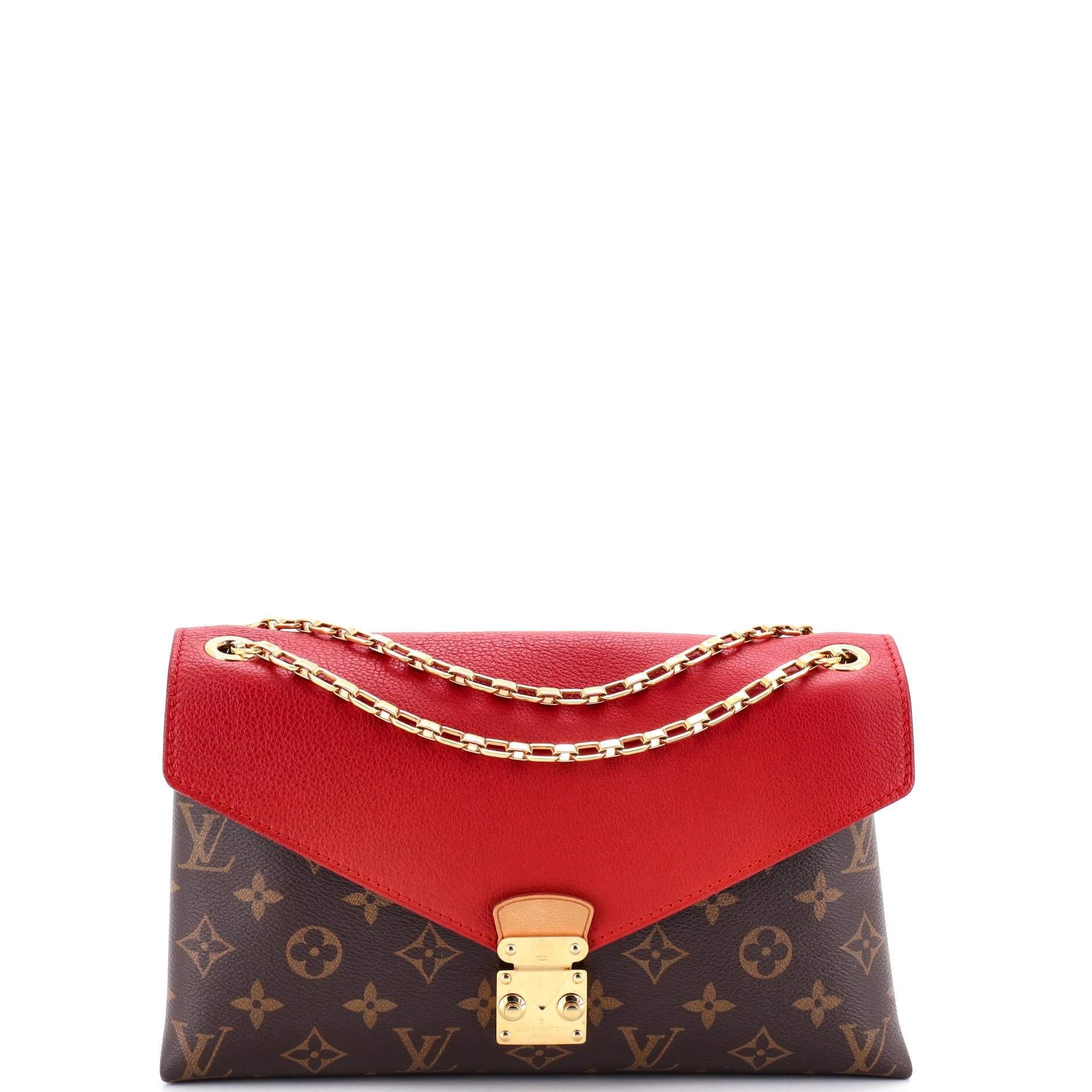 Pallas Chain Shoulder Bag Monogram Canvas and Calfskin