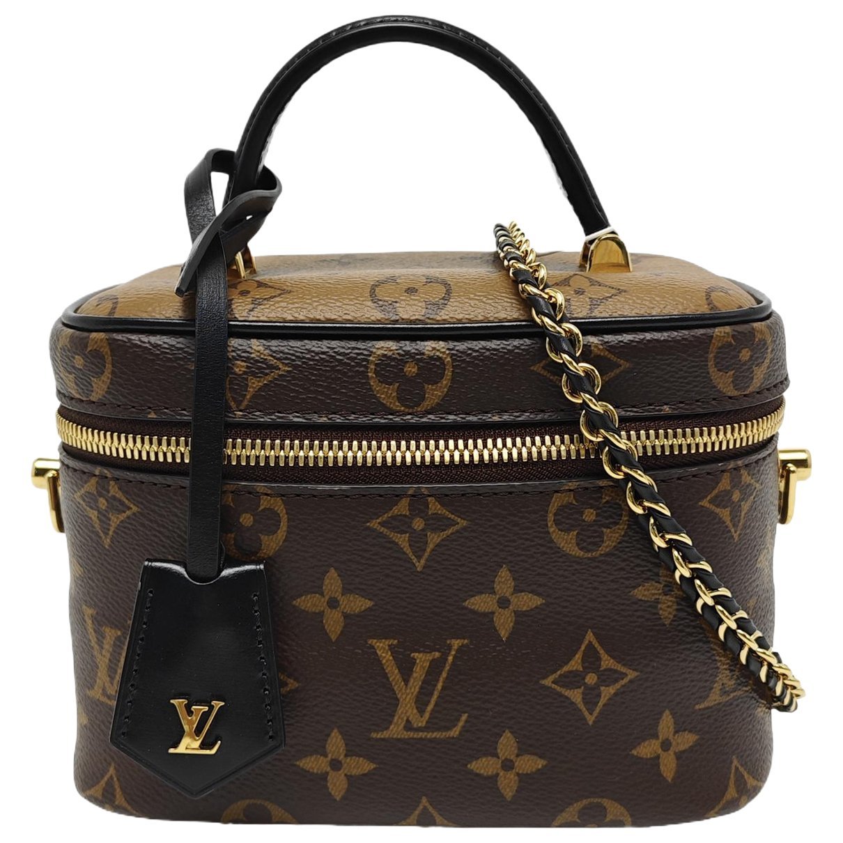 Vanity leather handbag