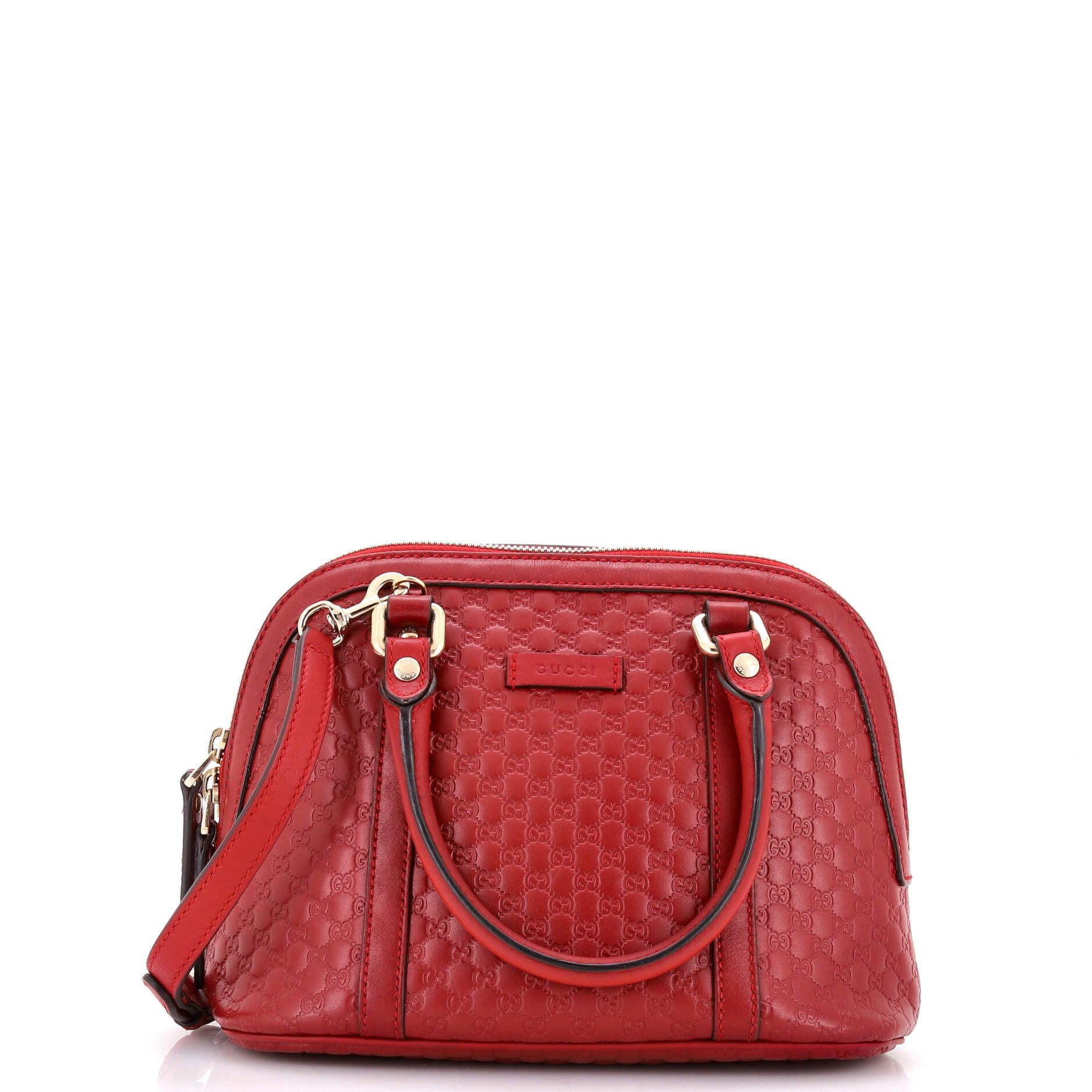 Convertible Dome Satchel Microguccissima Leather Mini