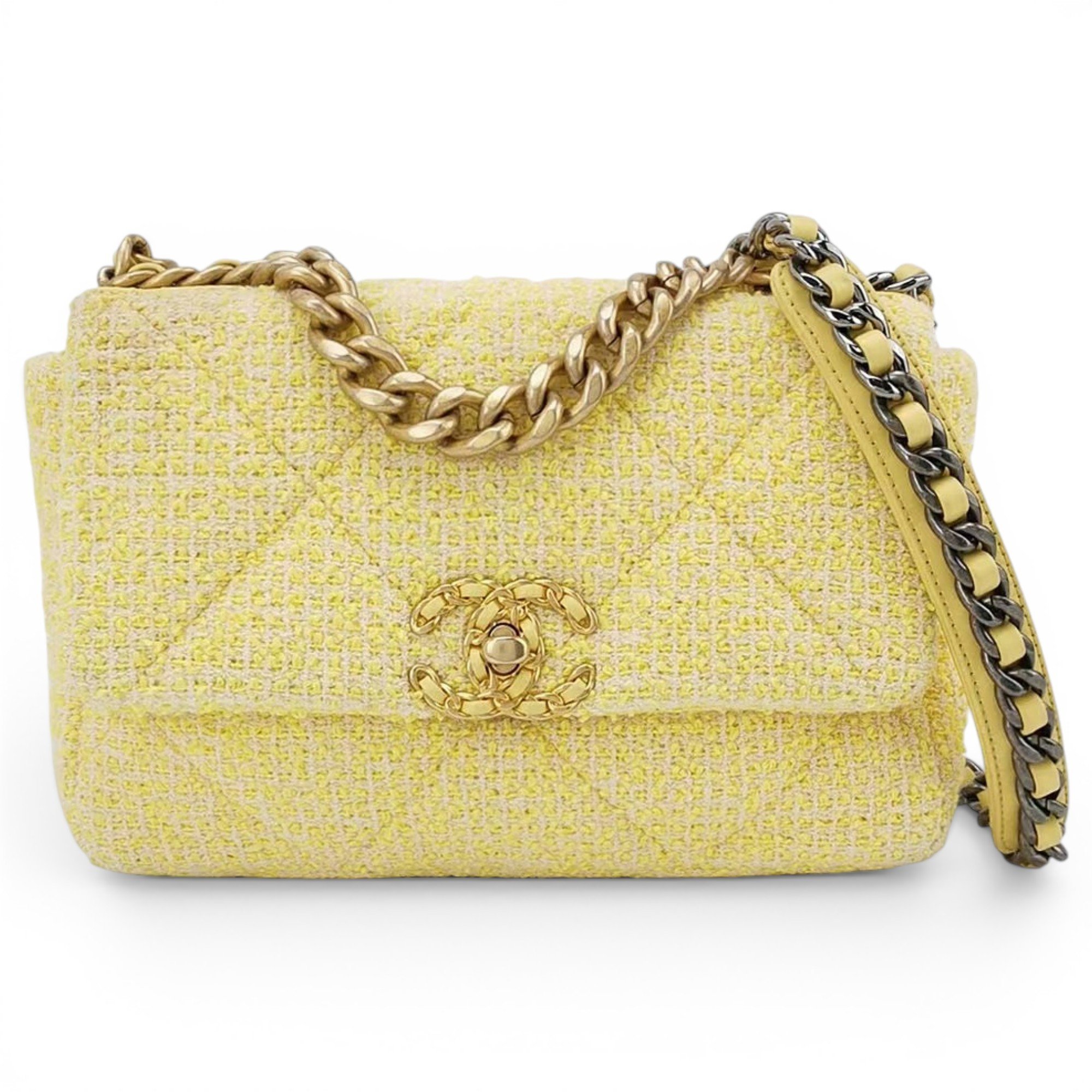 Chanel 19 tweed handbag