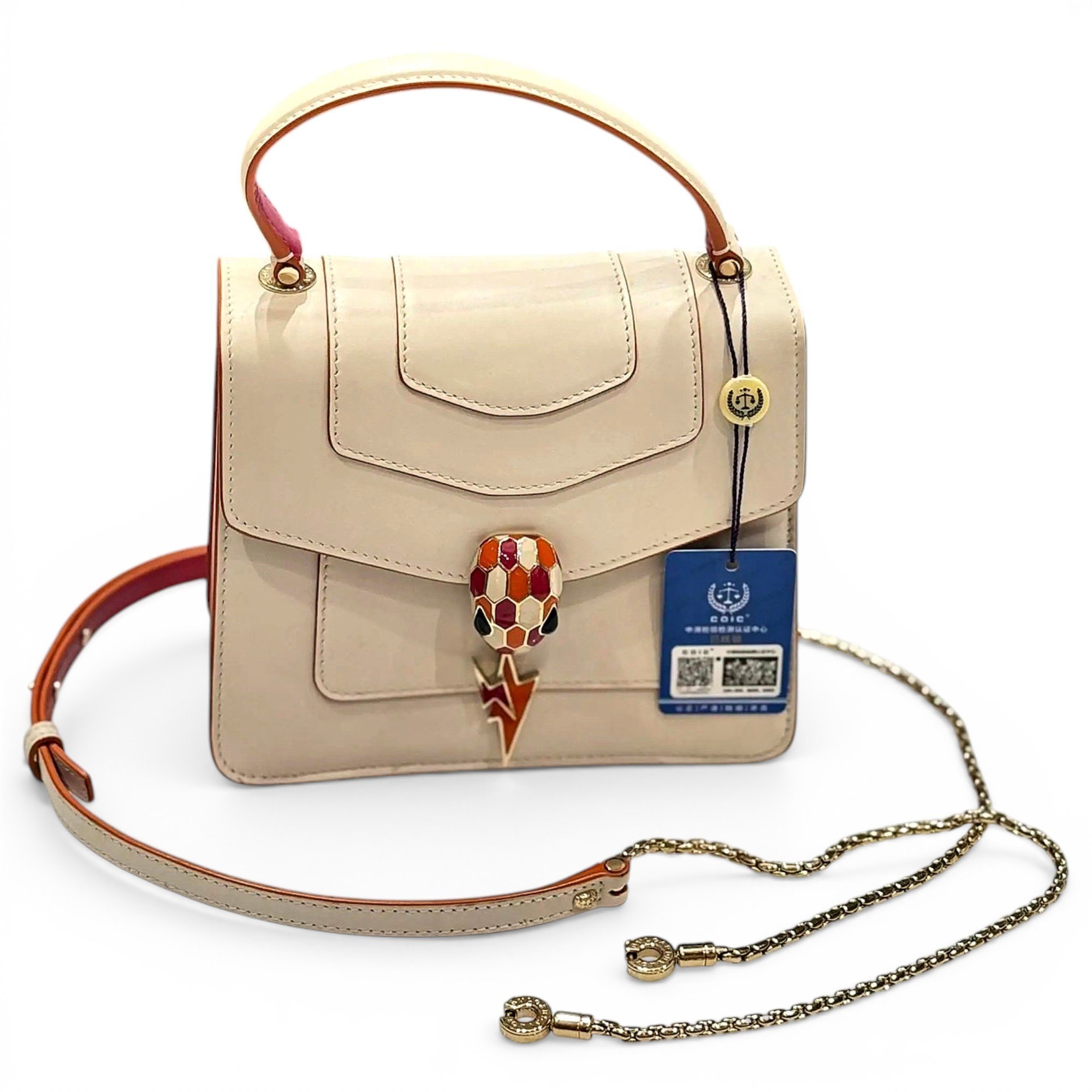 Serpenti leather crossbody bag