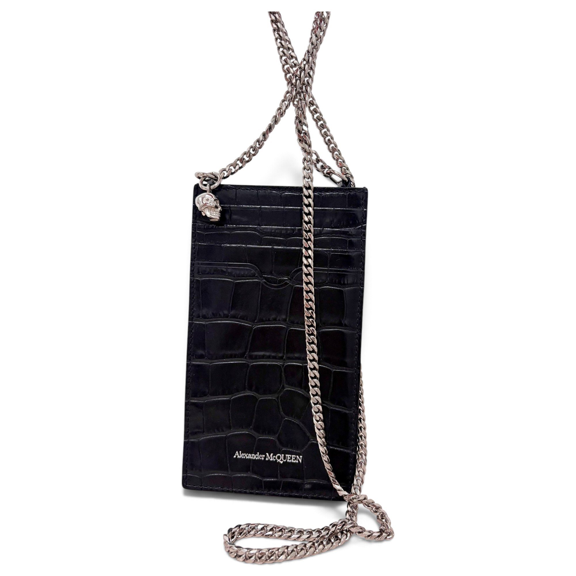 Alexander McQueen Skull leather mini bag