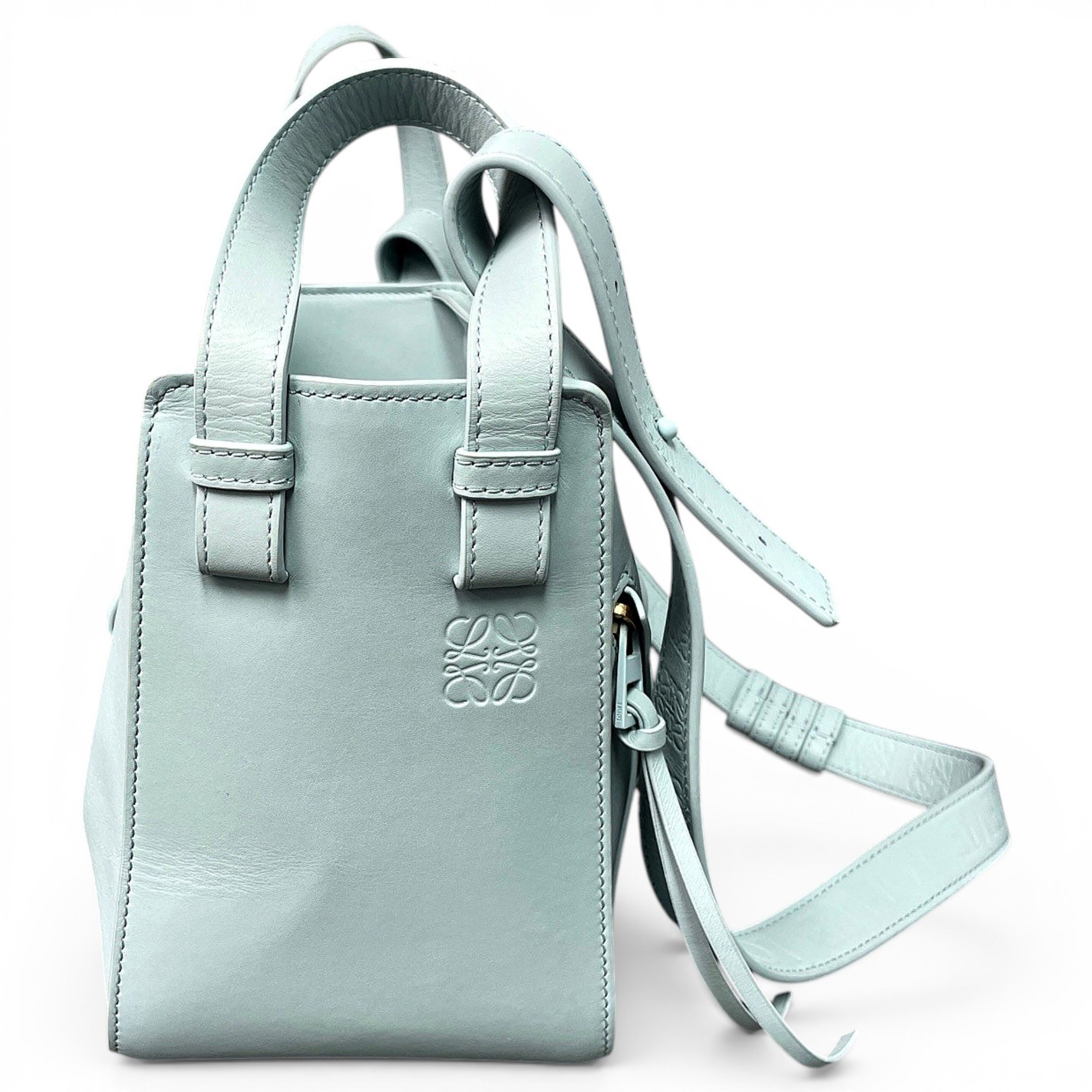 Hammock leather handbag
