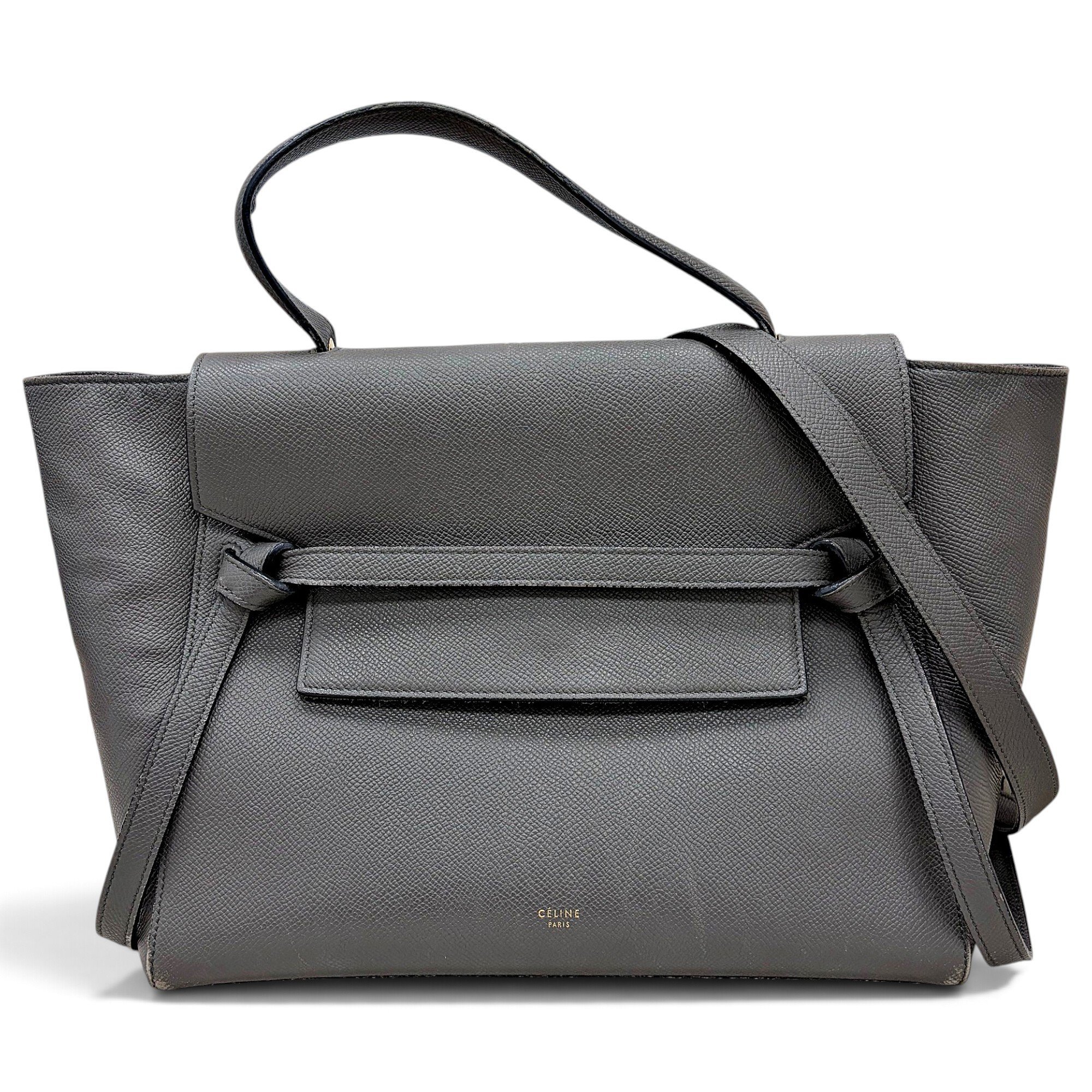 Belt leather handbag