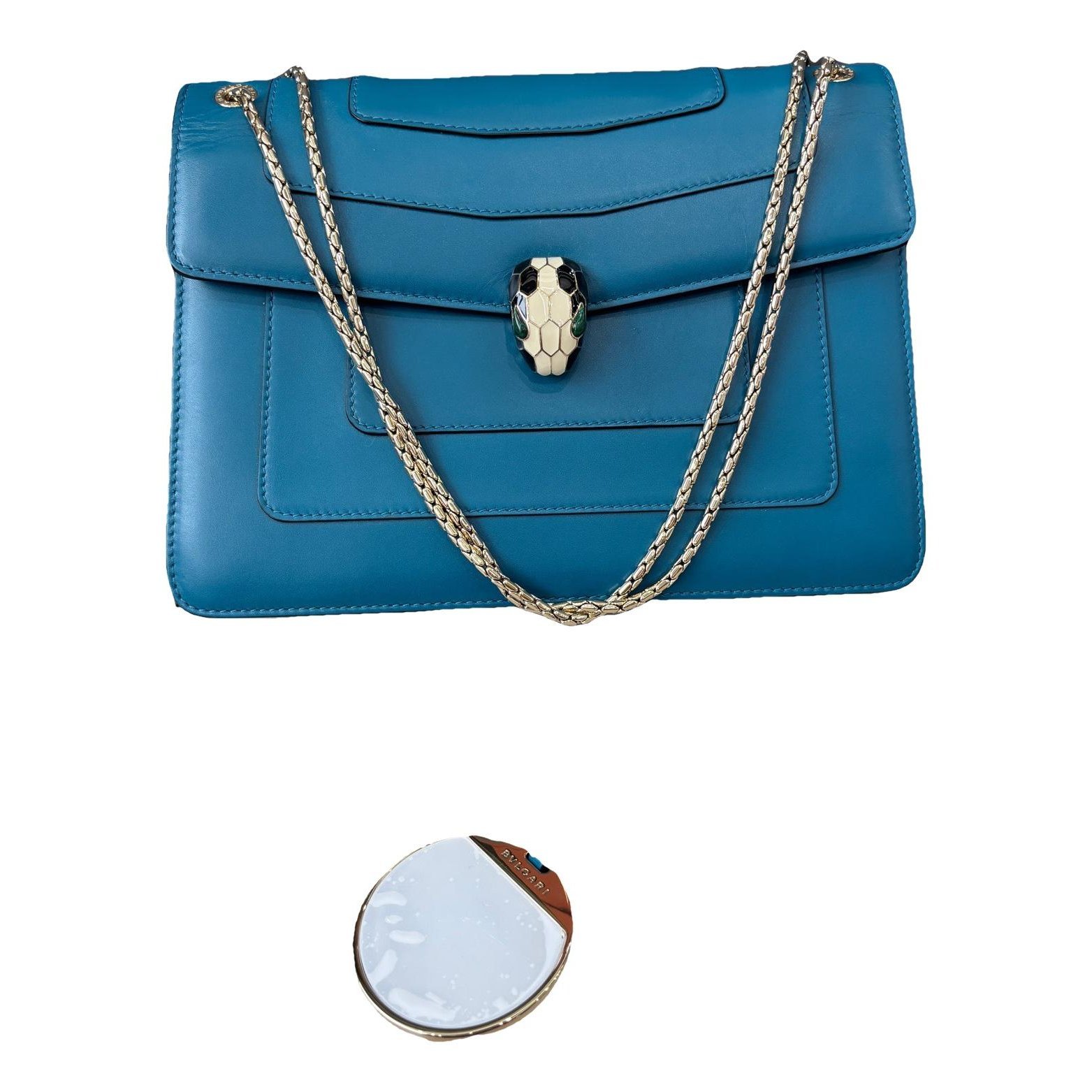 Serpenti leather handbag