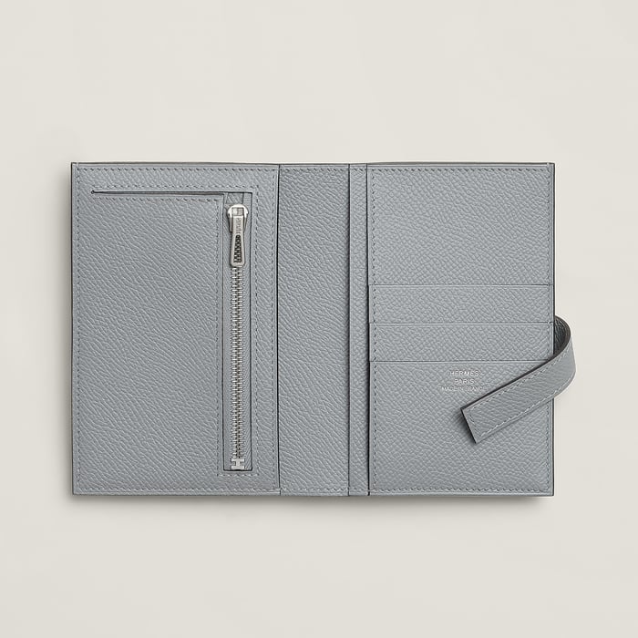 Gris Pantin New H Passant Compact Wallet