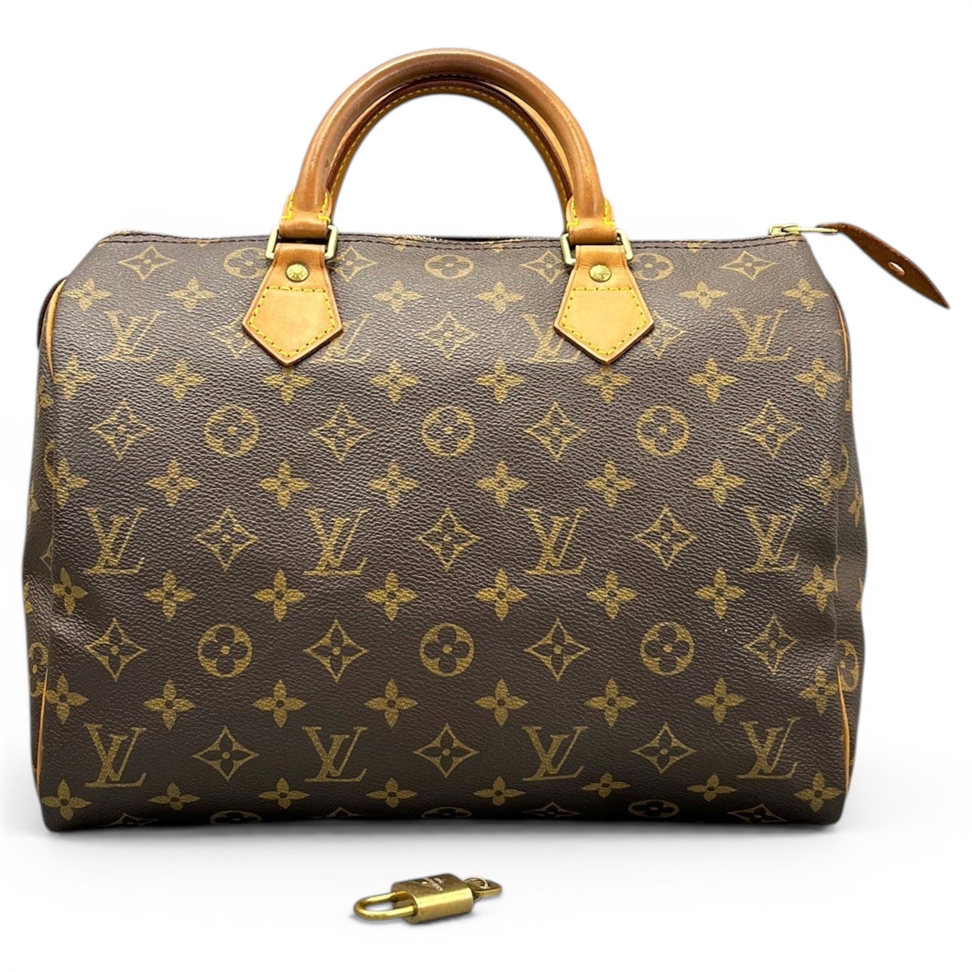 Speedy leather handbag