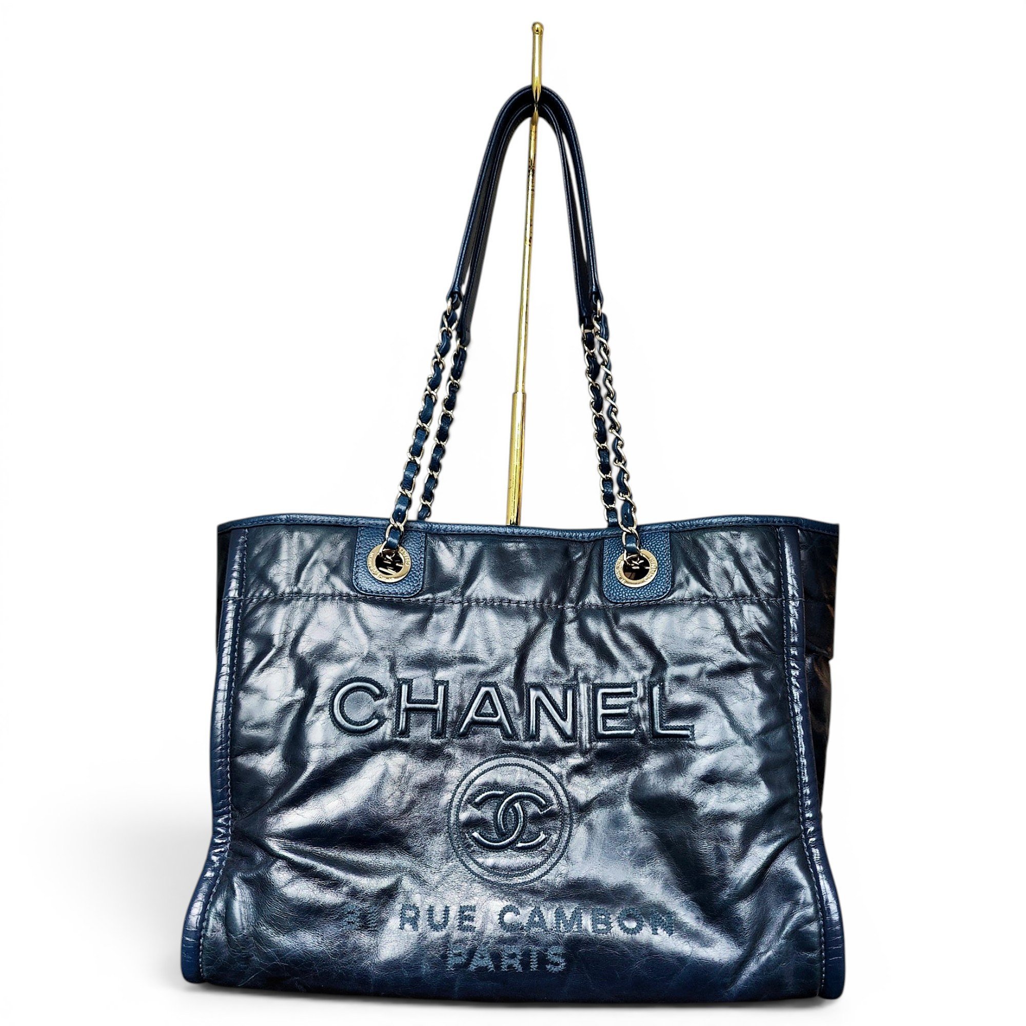 Deauville Chain leather tote