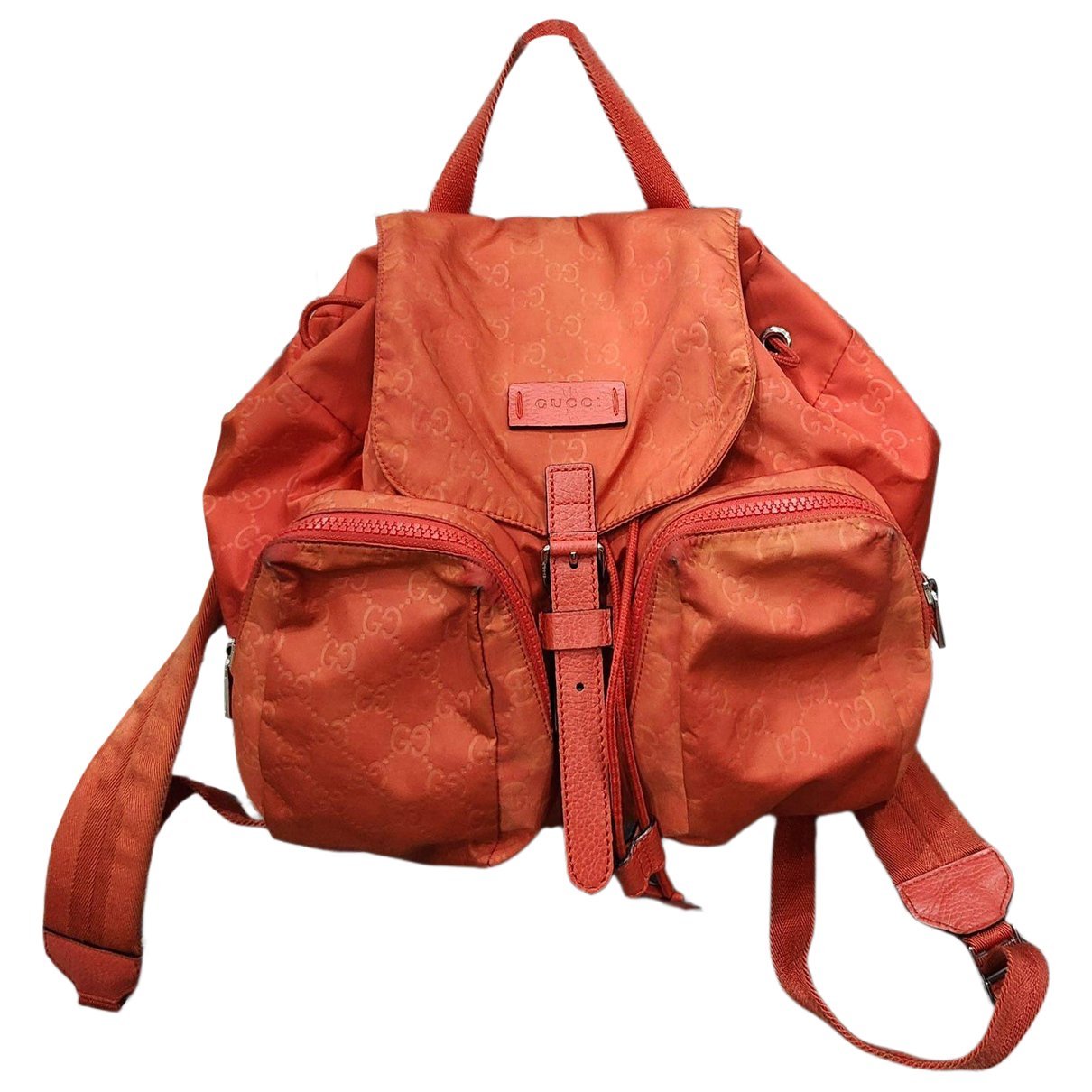 Vintage Bamboo leather backpack