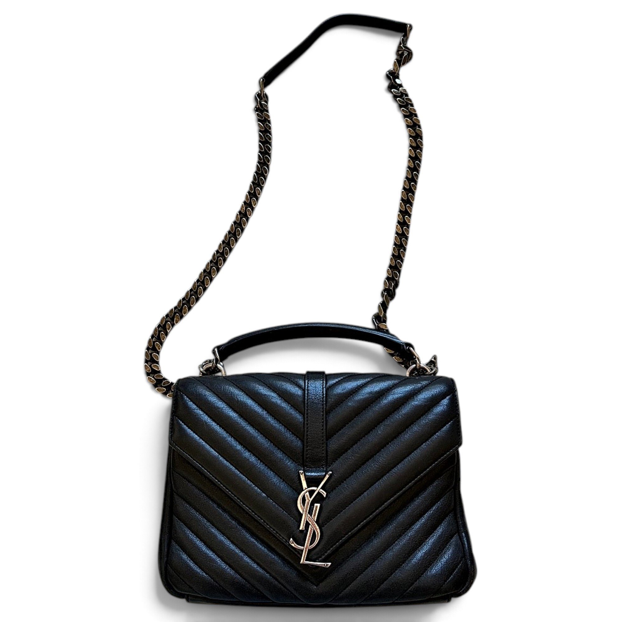 Collége monogramme leather handbag