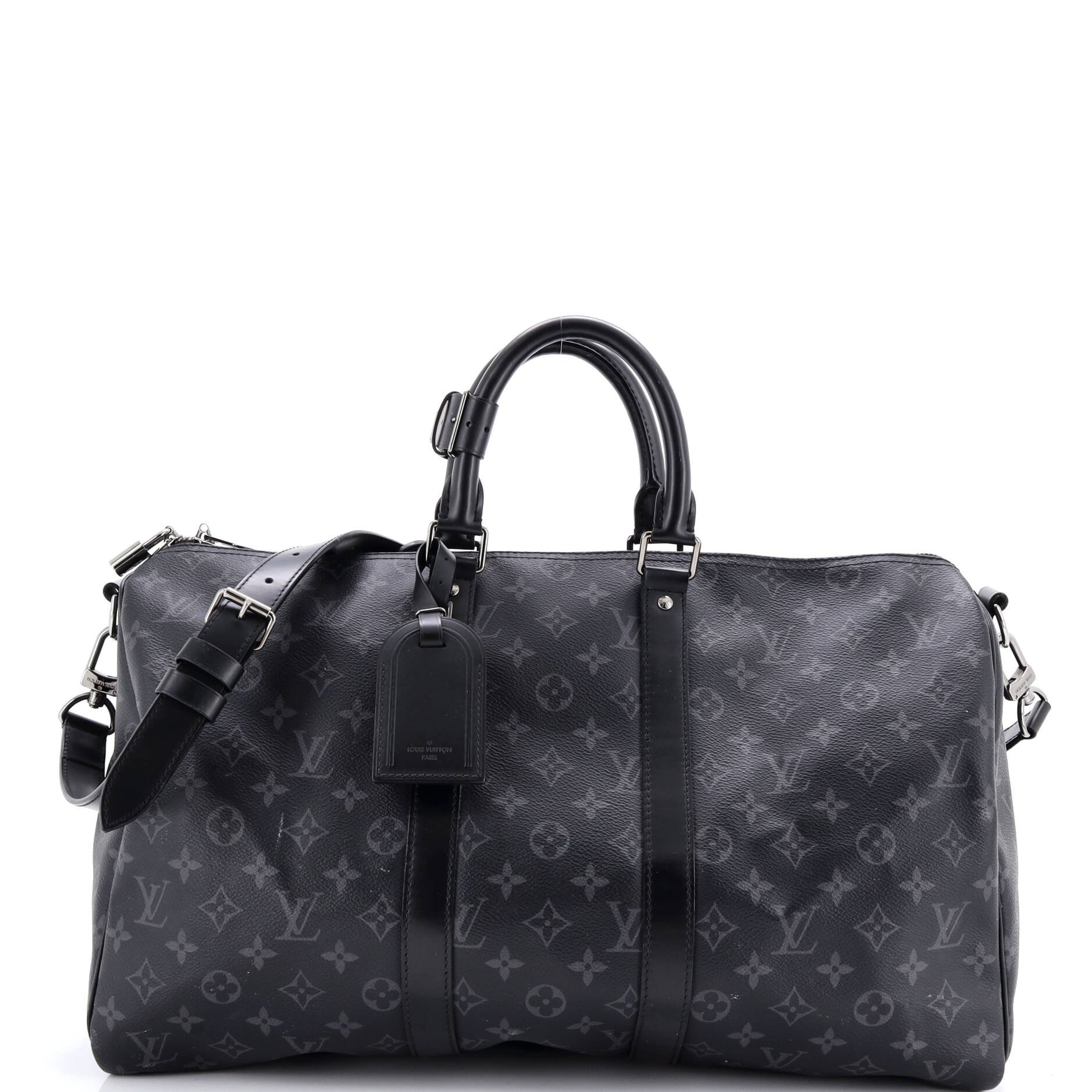 Louis Vuitton Keepall Bandouliere Bag Monogram Eclipse Canvas 45