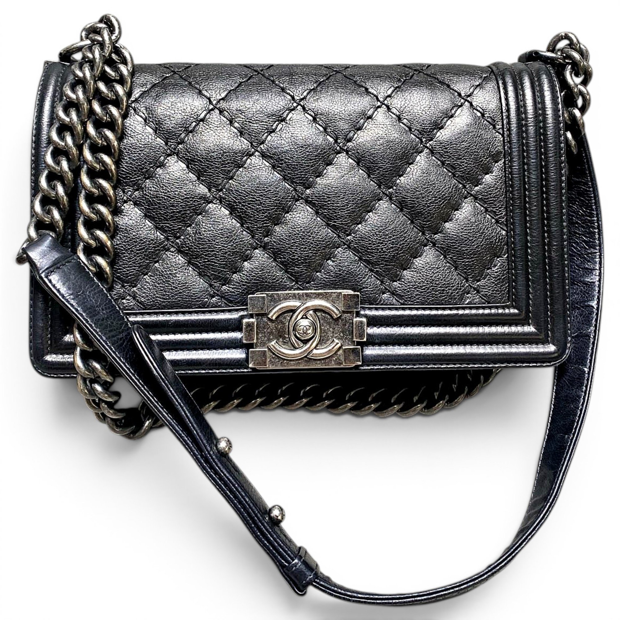 Boy leather handbag