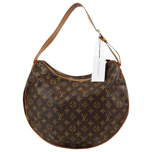 Croissant leather handbag