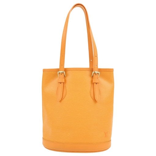 Bucket leather handbag