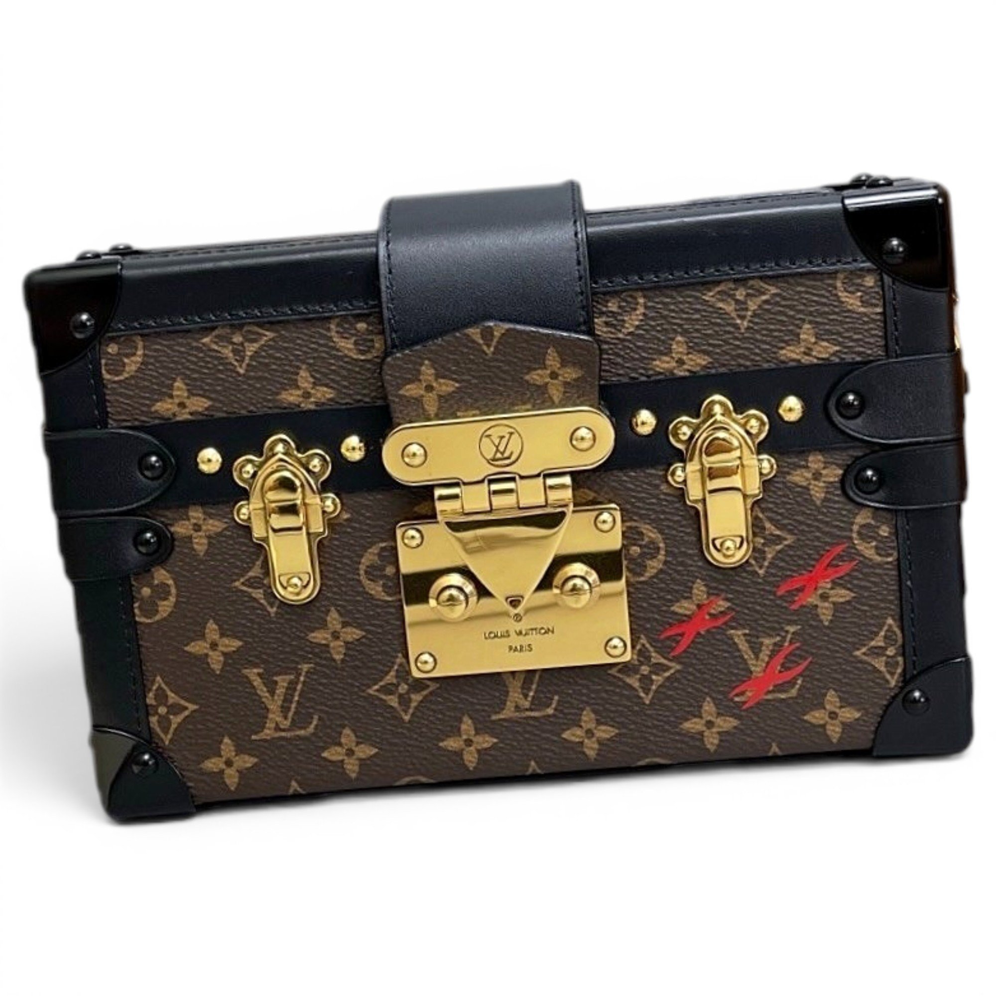 Petite Malle leather handbag