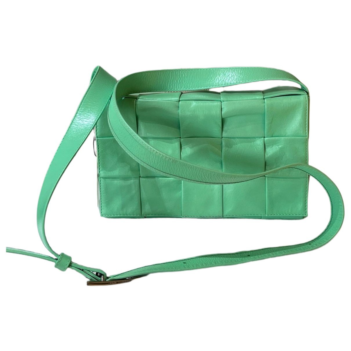Cassette leather handbag