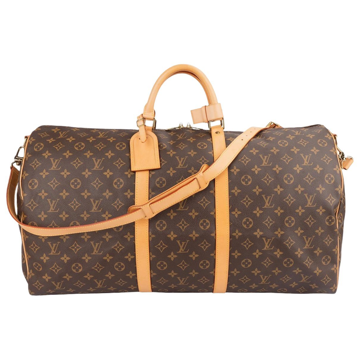 Keepall leather travel bag