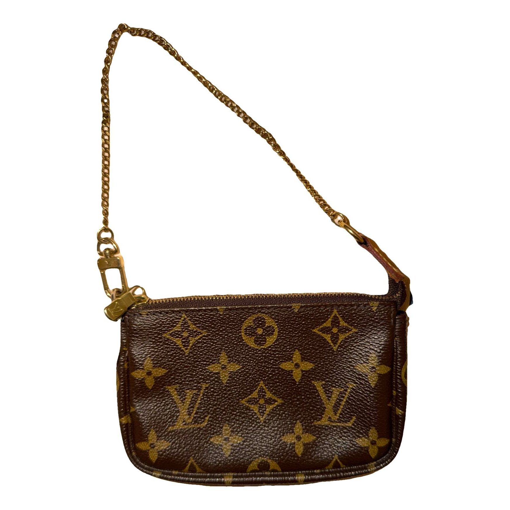 Pochette Accessoire patent leather handbag