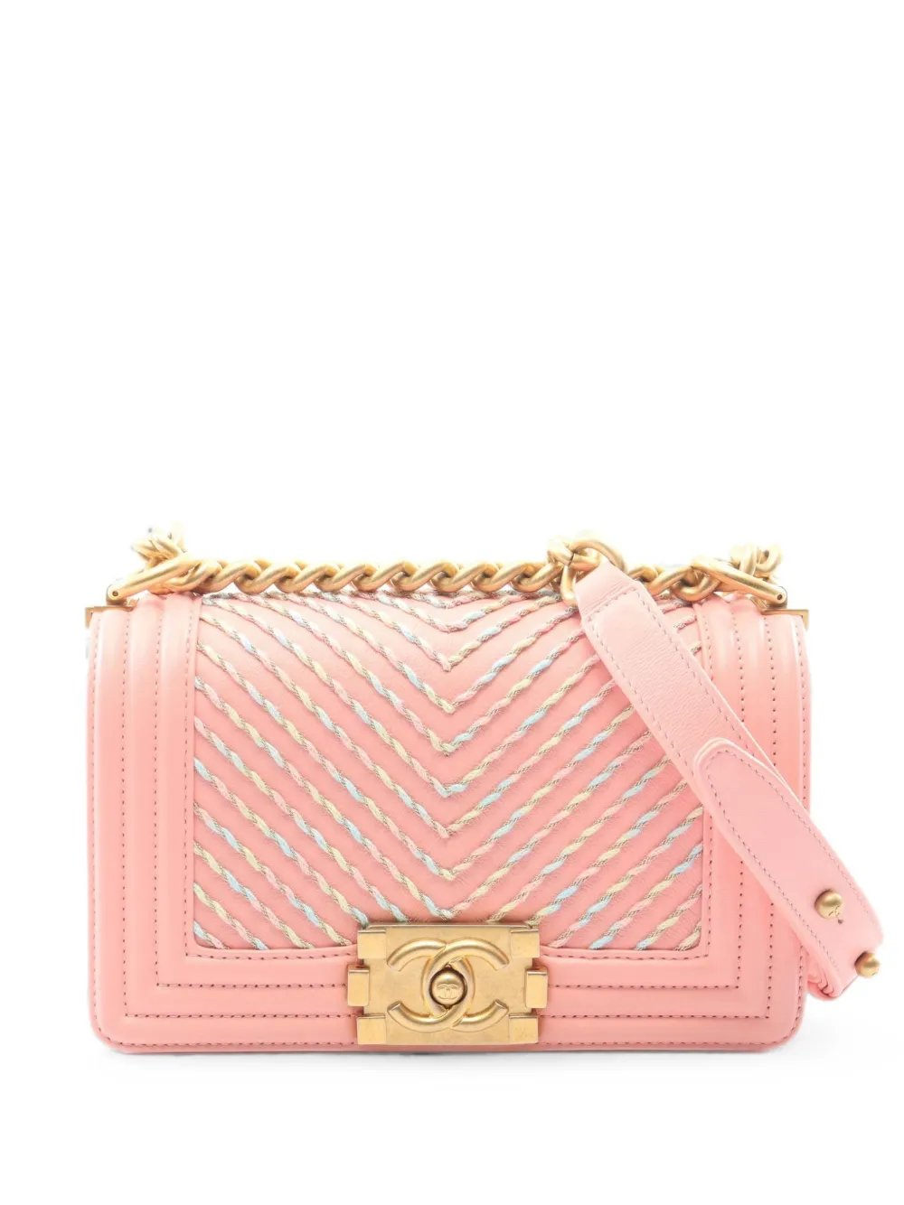 2018-2019 small Boy chevron-quilted shoulder bag