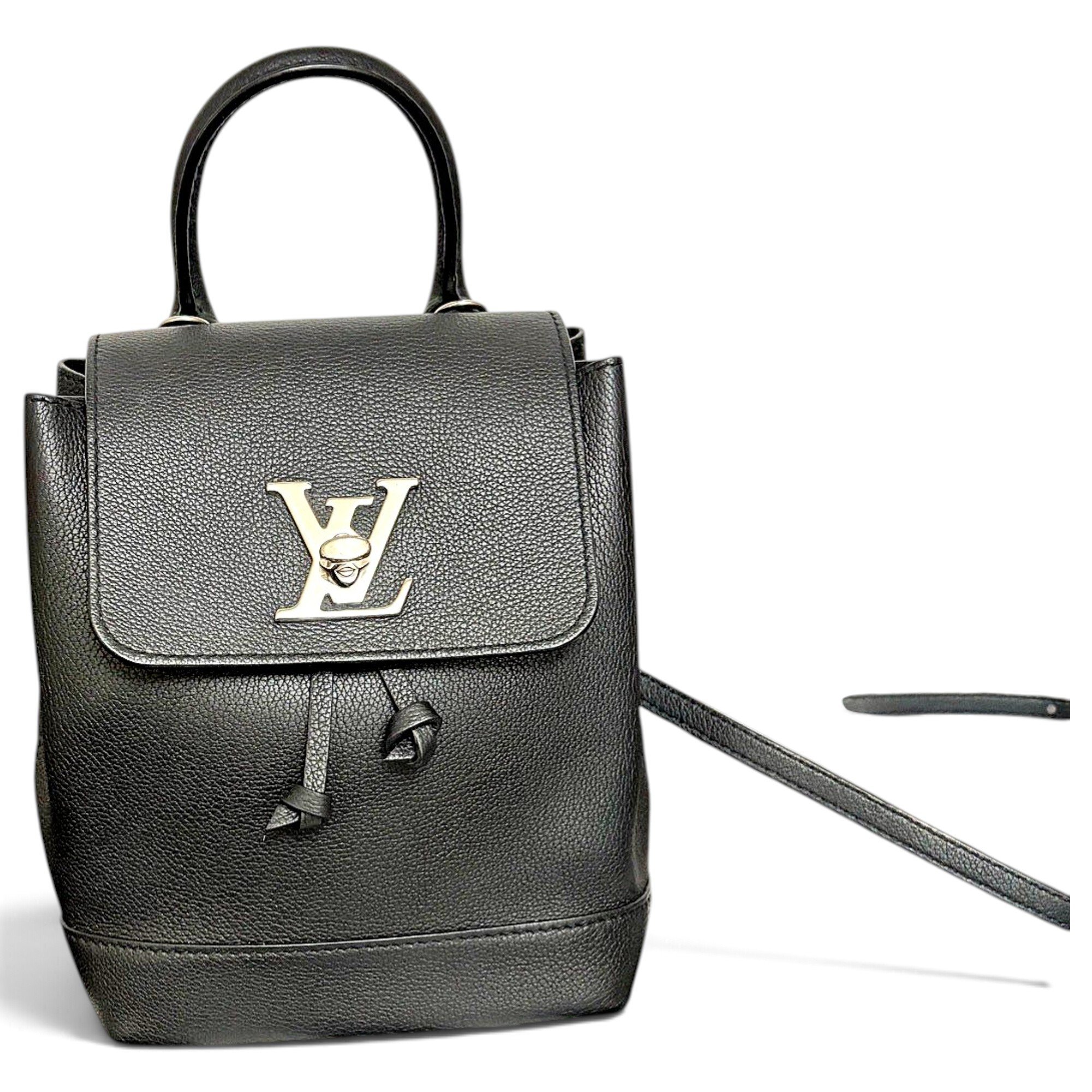 Lockme leather backpack