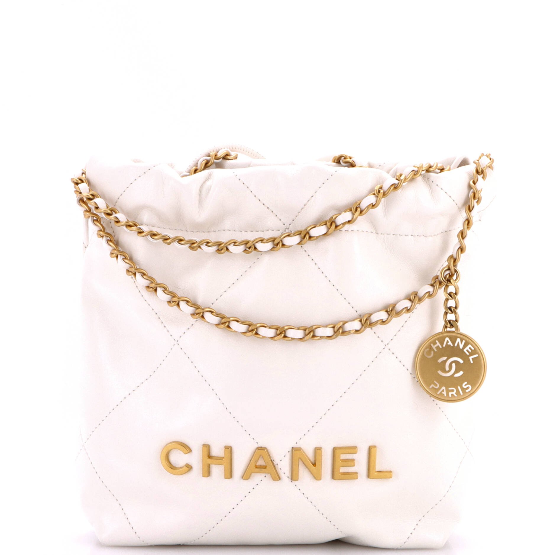 22 Chain Hobo Quilted Calfskin Mini
