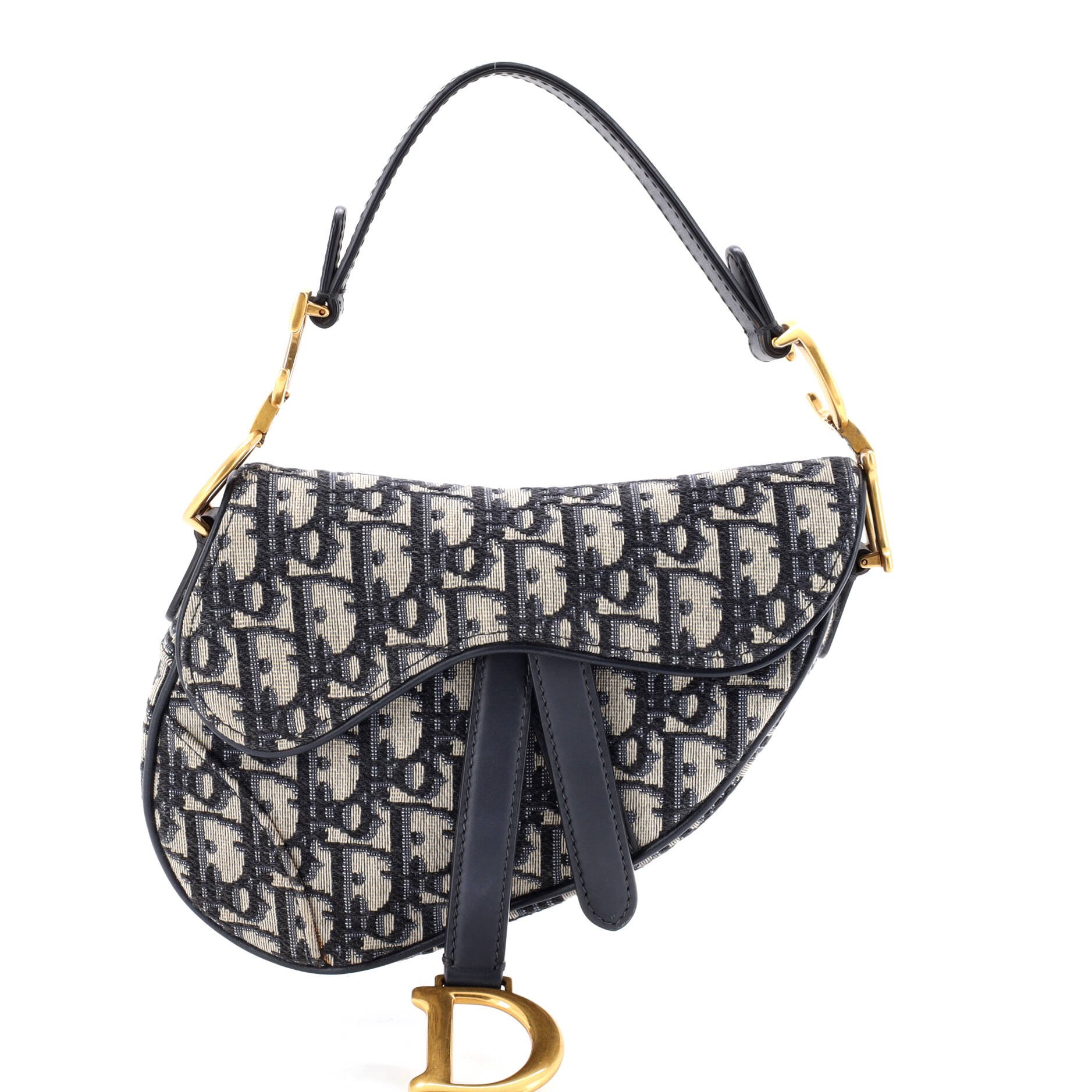 Dior Saddle Handbag Oblique Canvas Mini