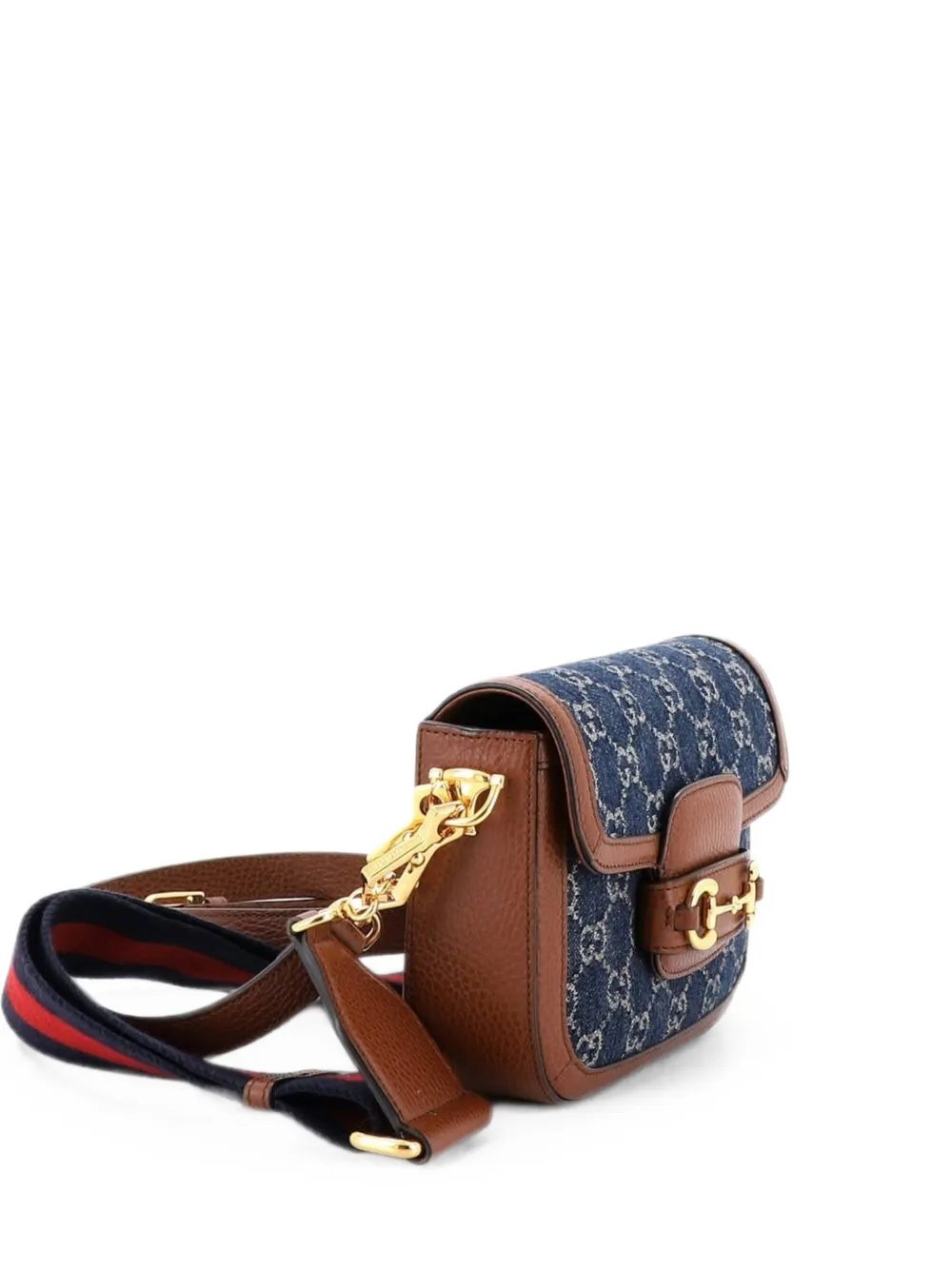 Horsebit 1955 GG Denim Mini shoulder bag