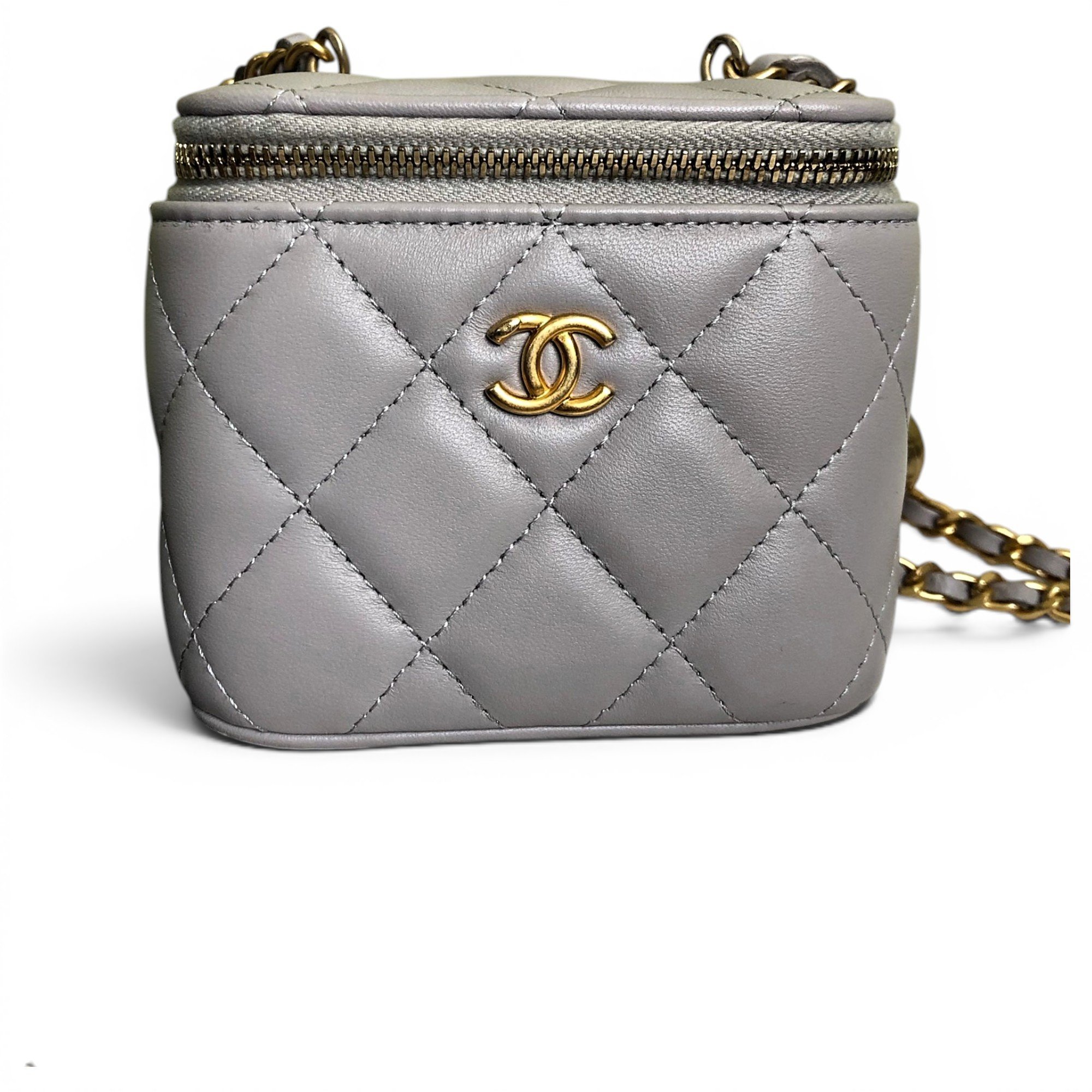 Trendy CC Vanity leather handbag