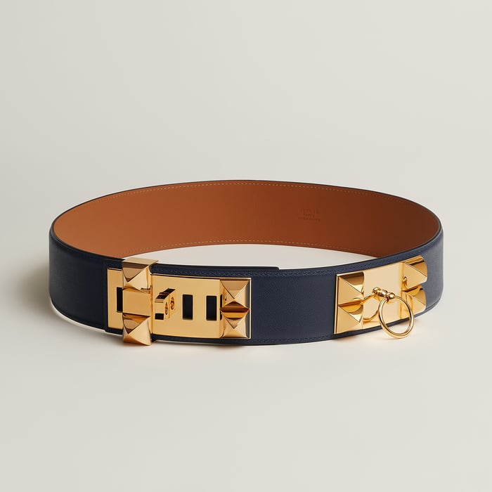 Bleu Nuit Collier De Chien 50 Belt