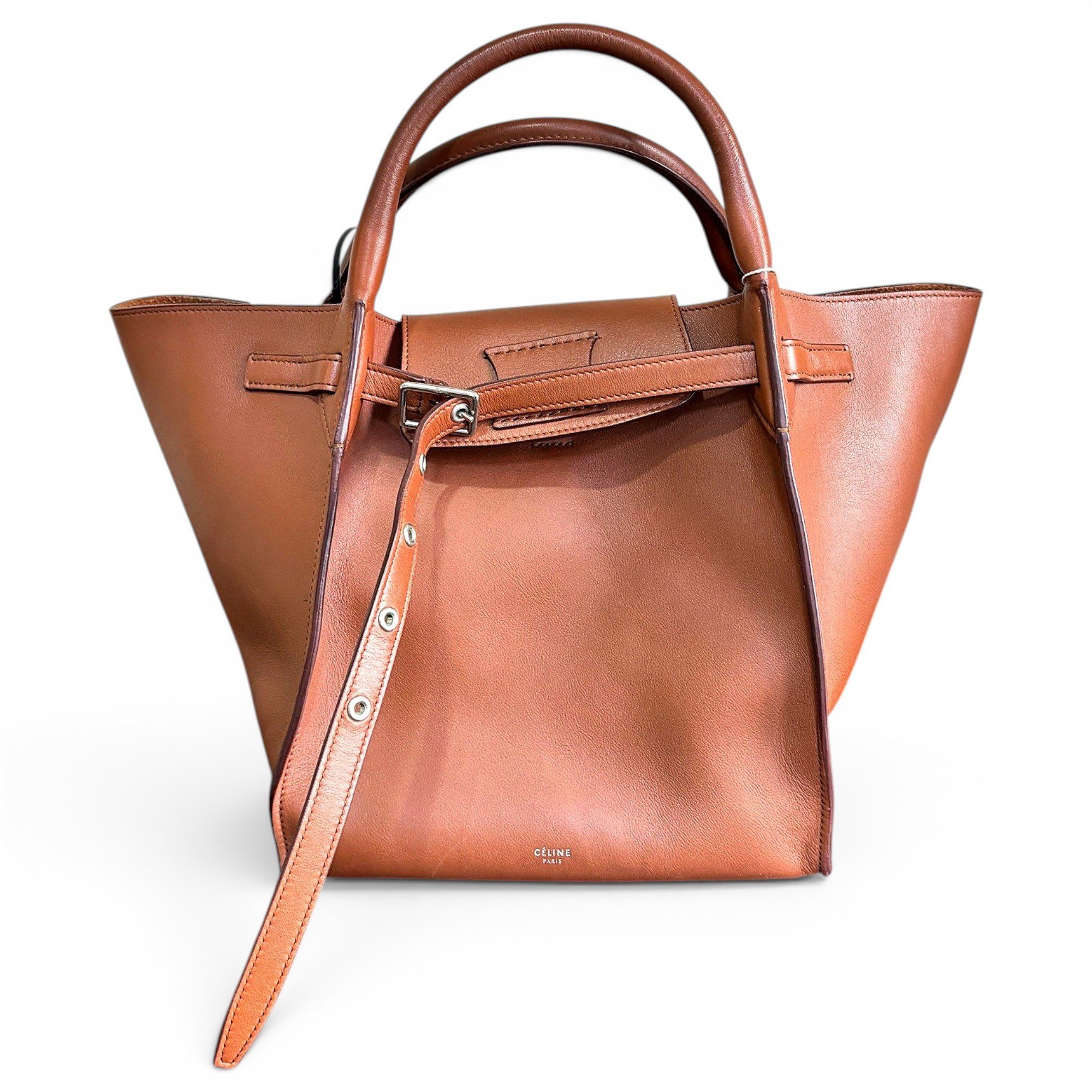 Belt leather handbag