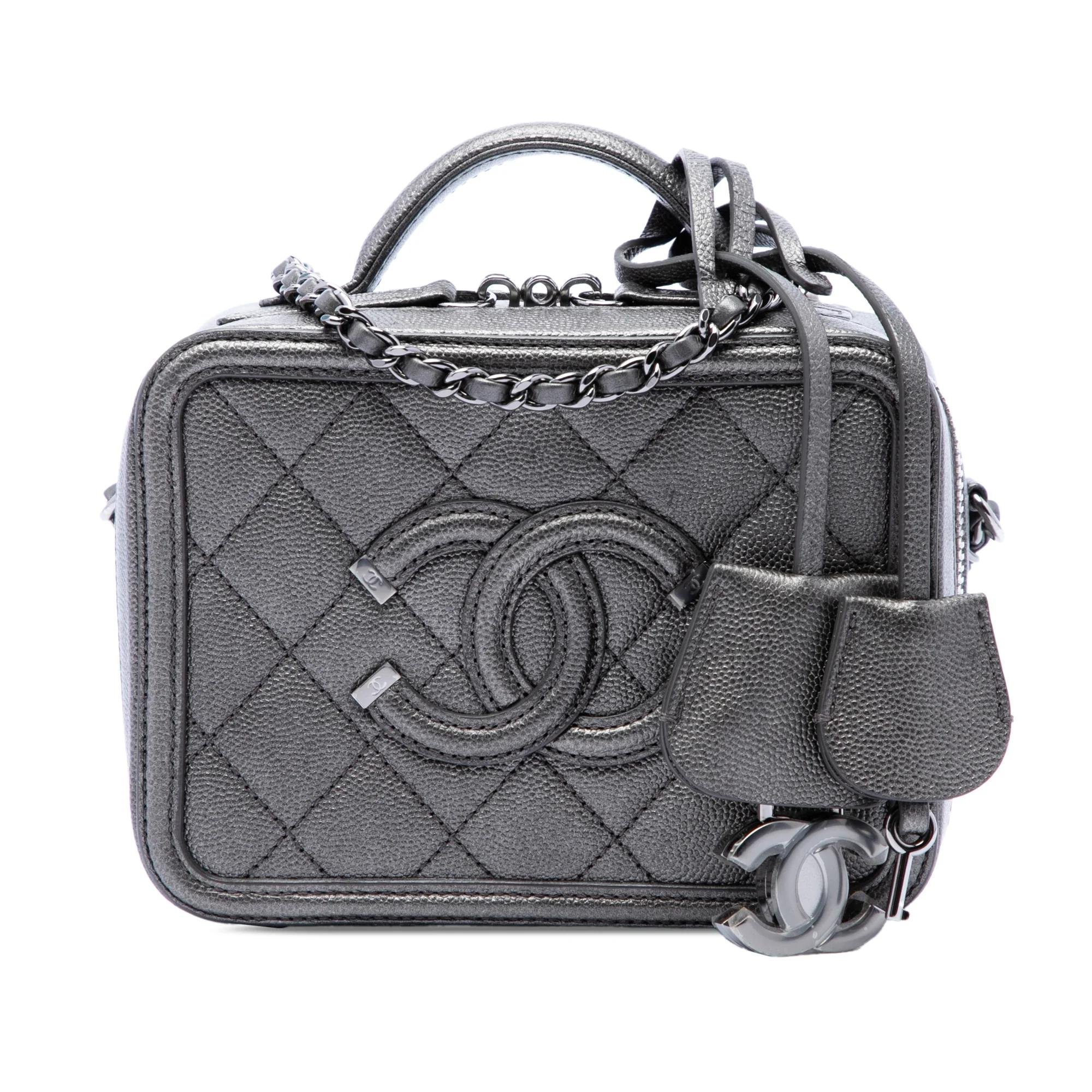Leather vanity case