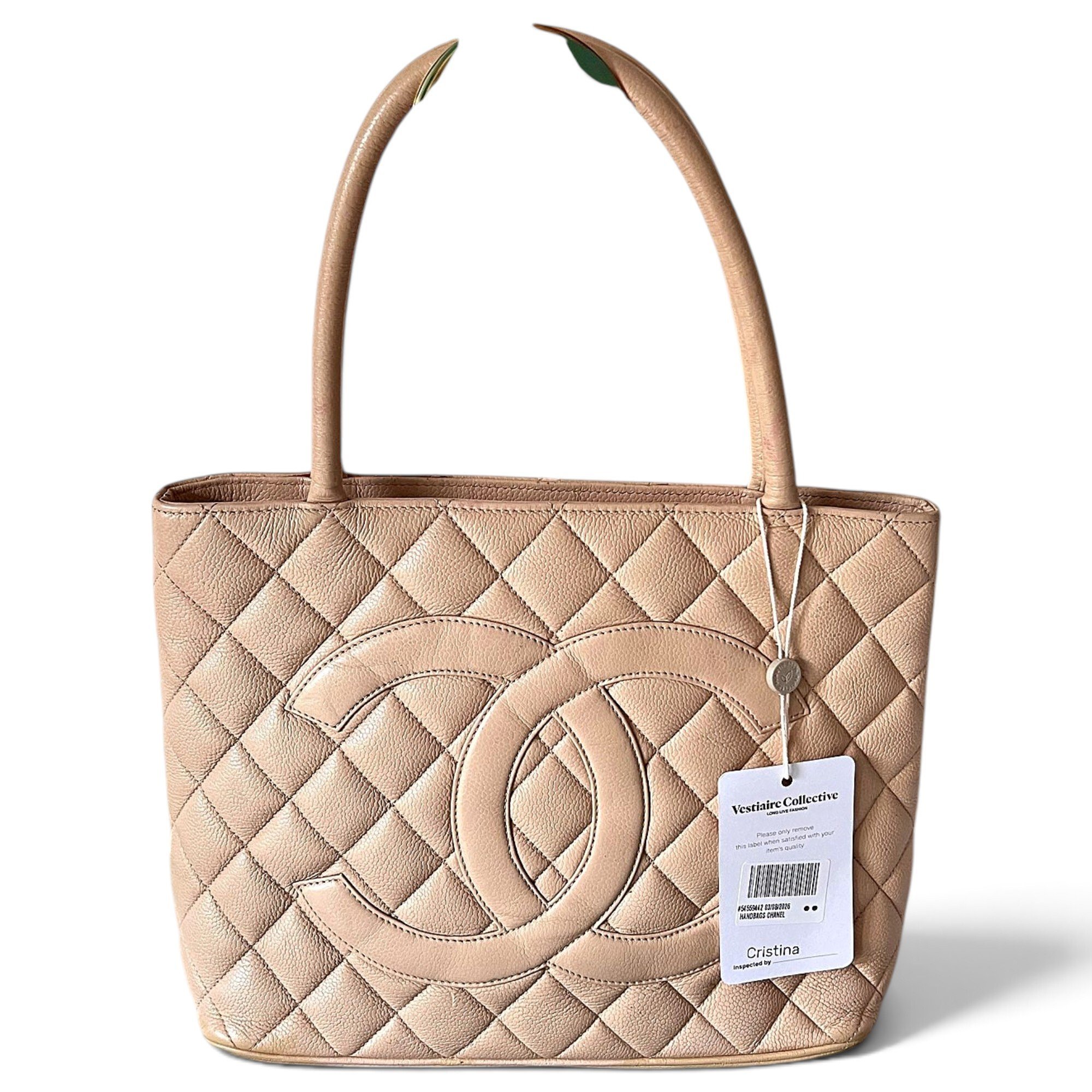 Médaillon leather tote