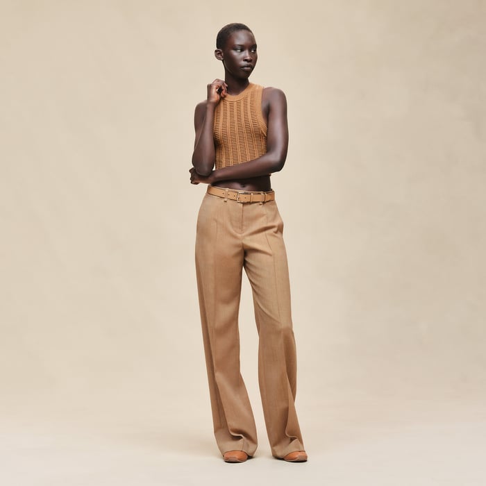 Brun Mahogany Sleeveless Top
