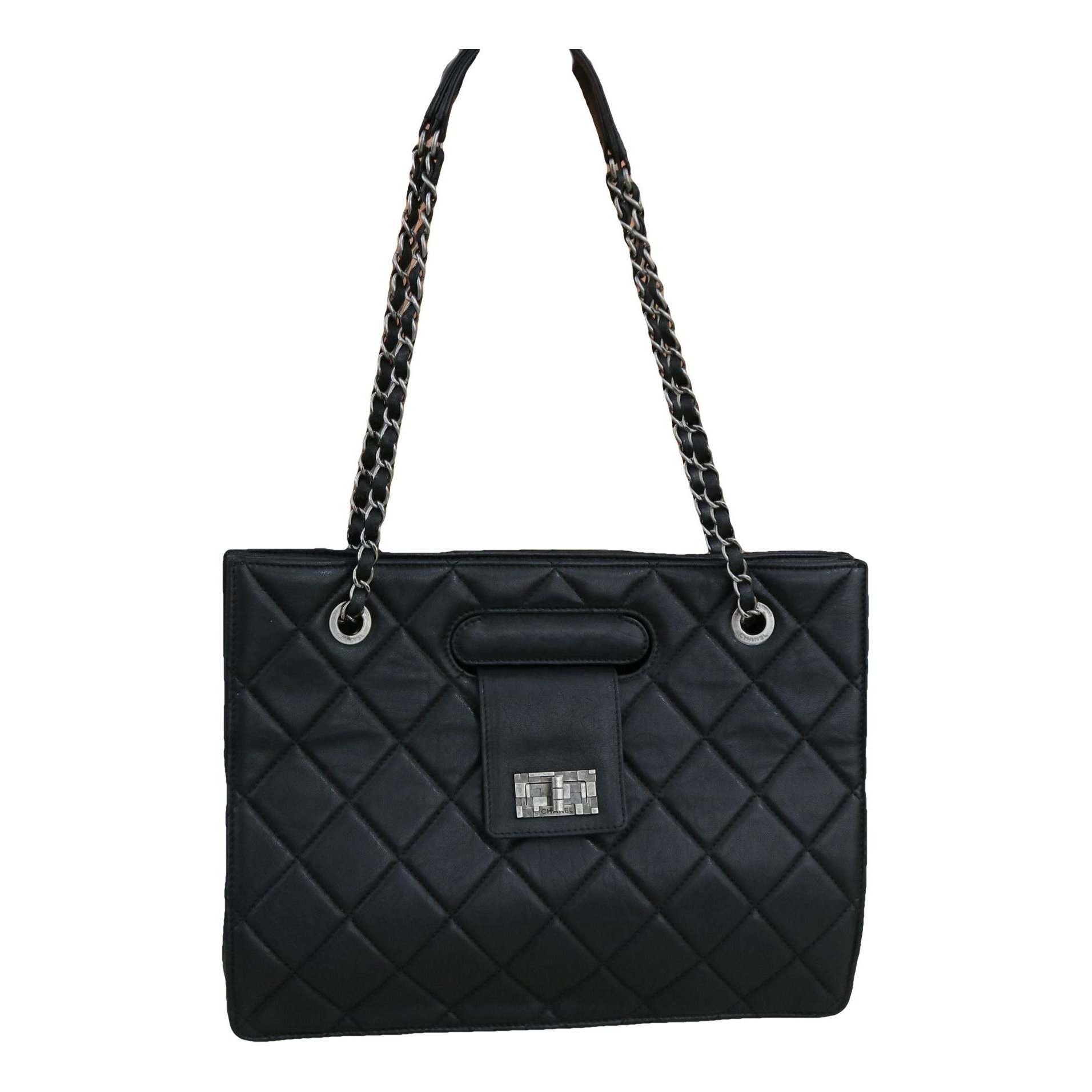 Grand shopping leather tote