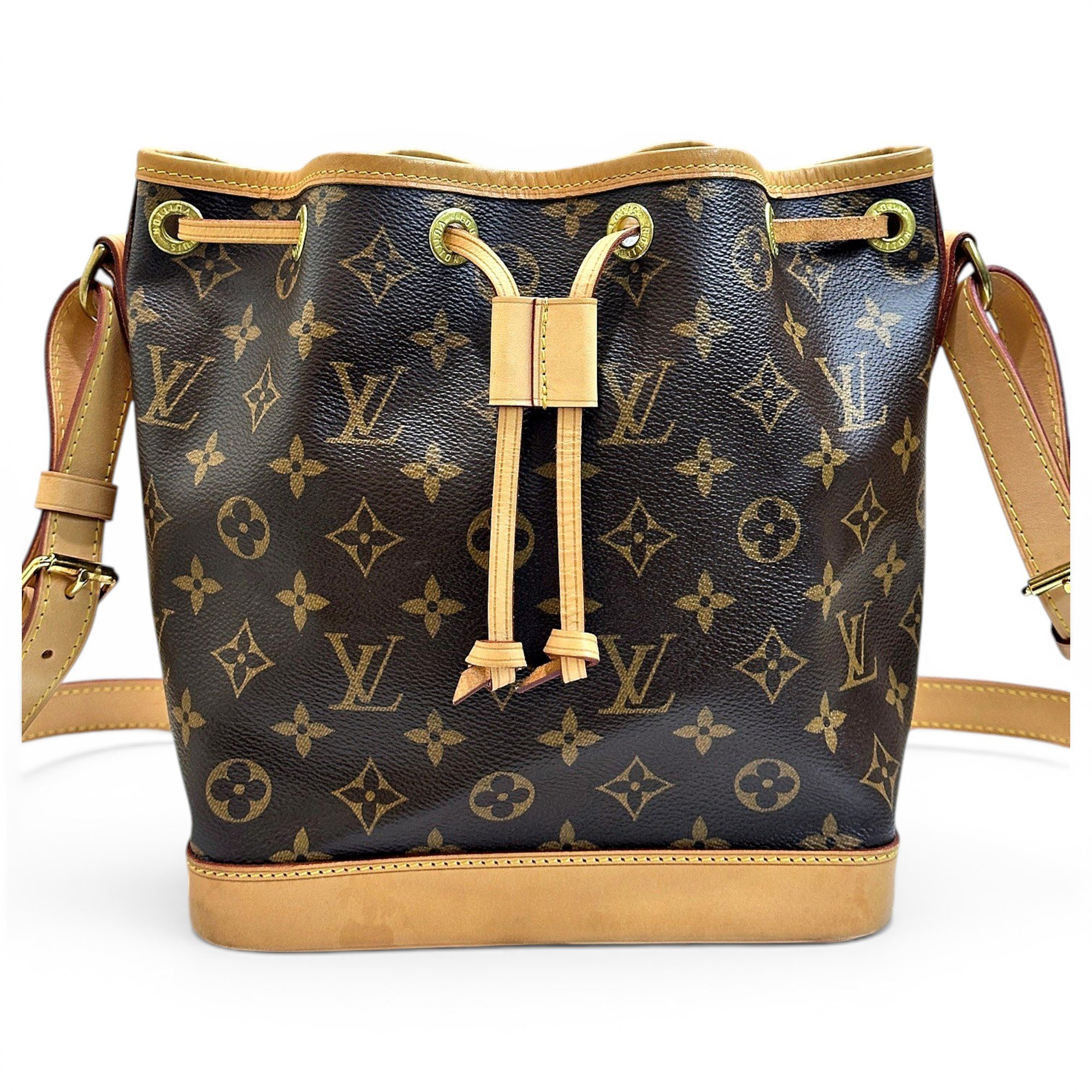 Nano Noé leather crossbody bag