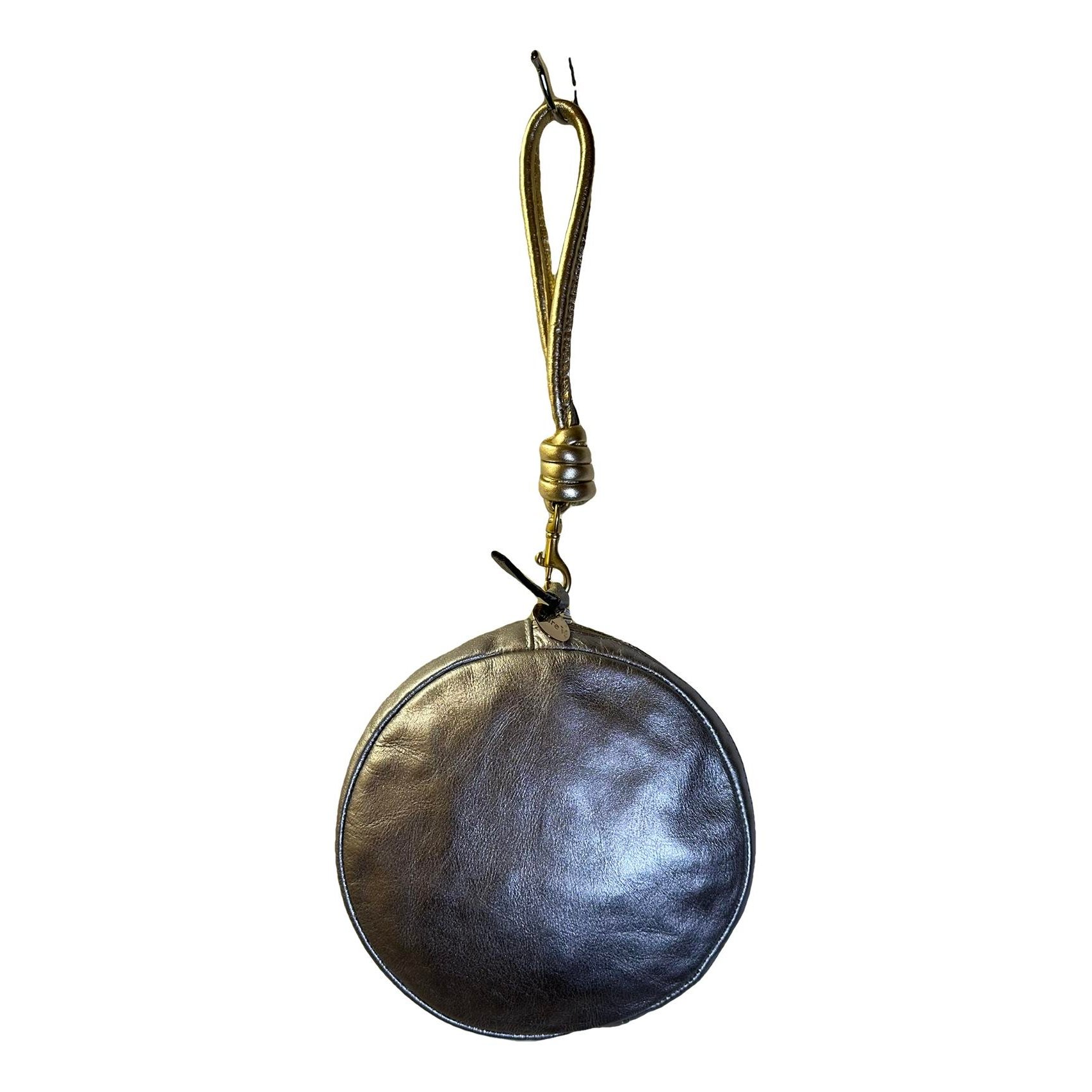 Leather clutch bag