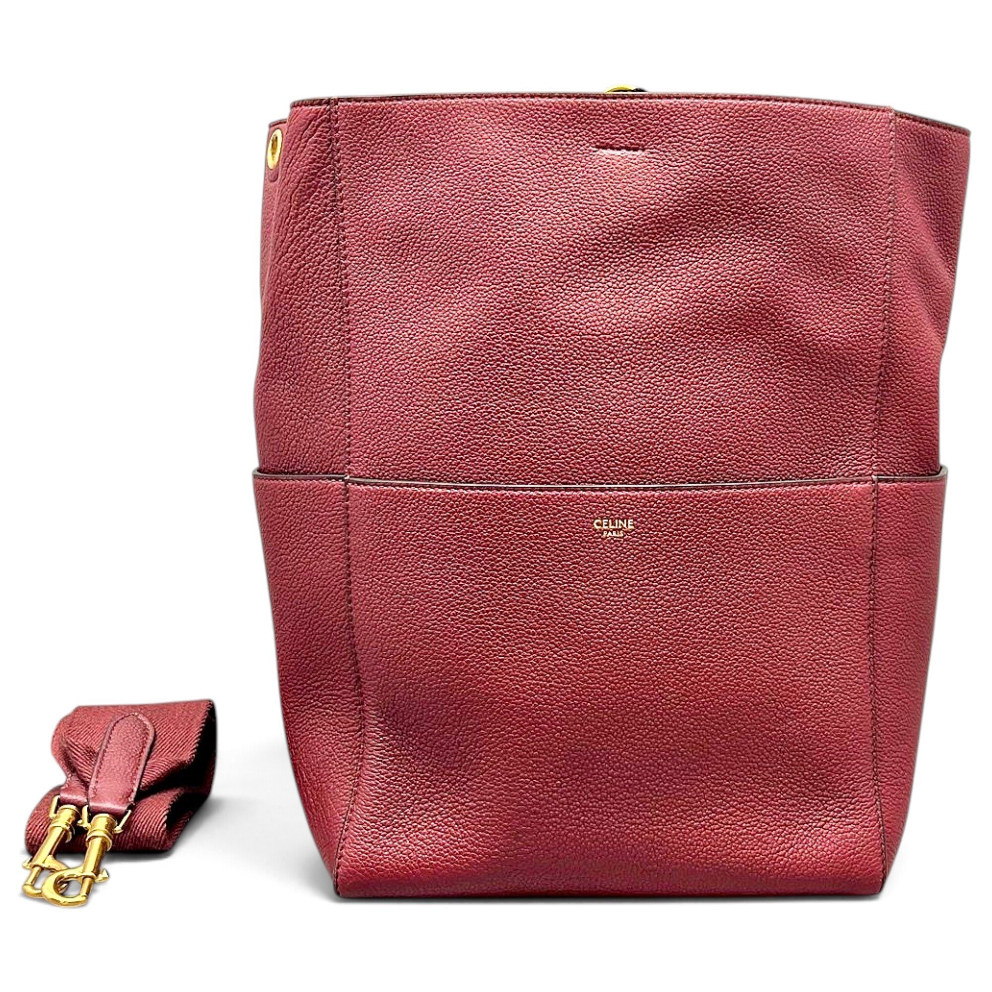 Seau Sangle leather handbag