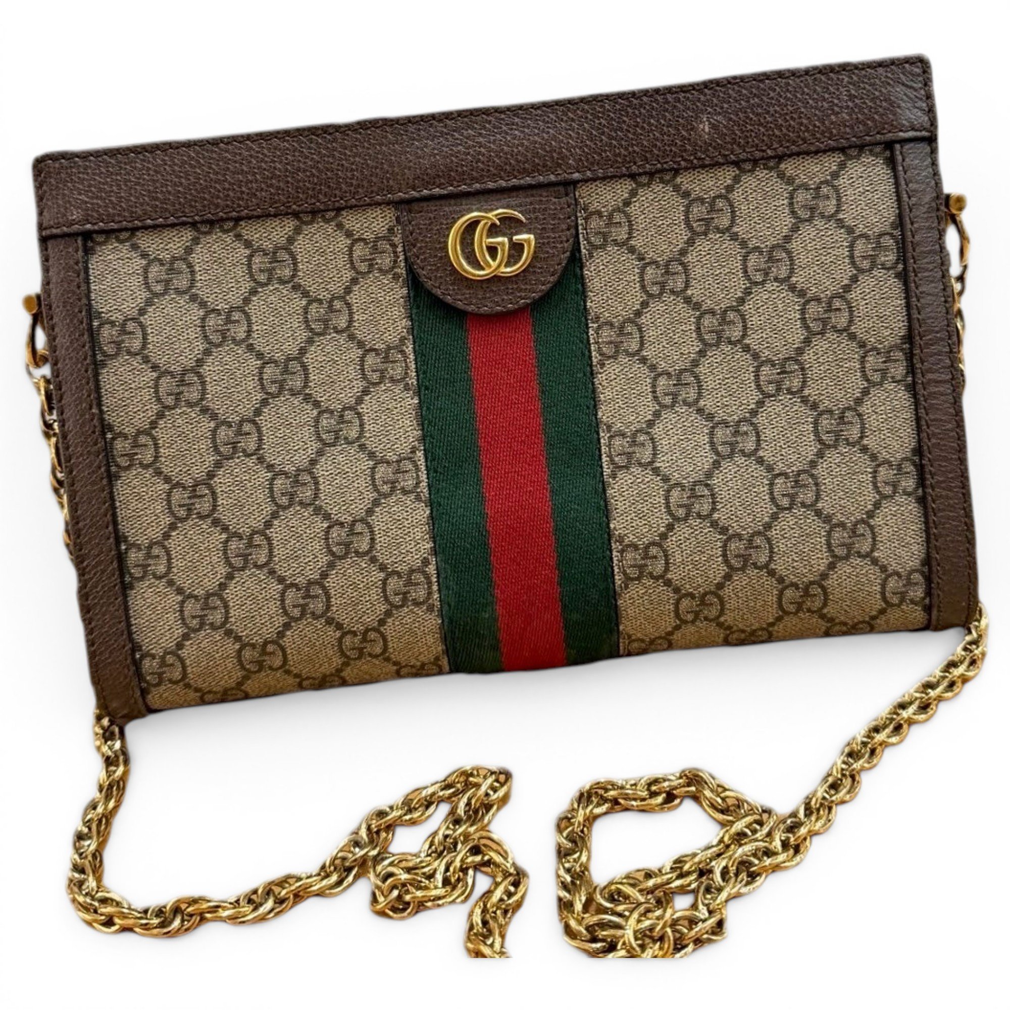 Ophidia Chain leather handbag