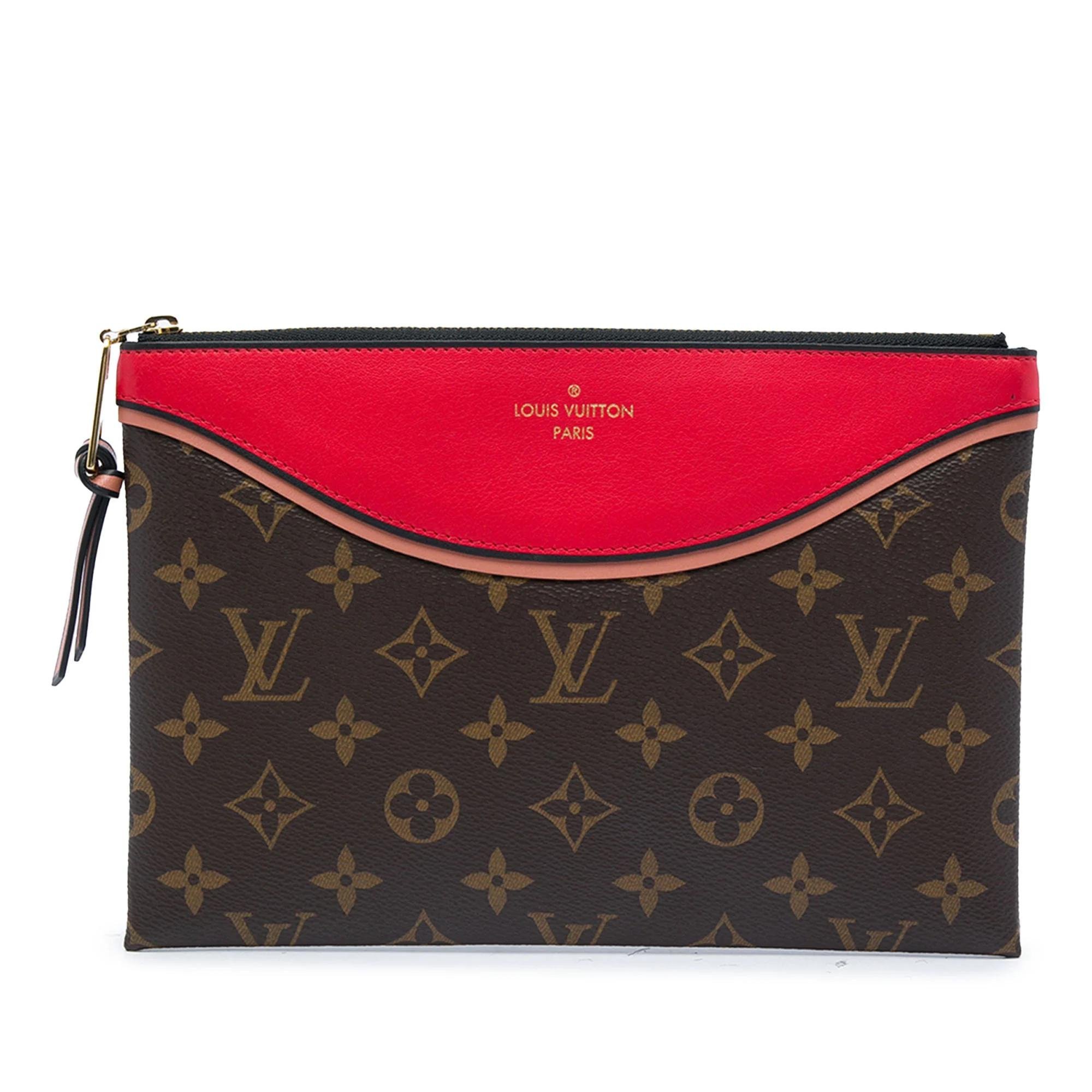 Tuileries leather clutch bag