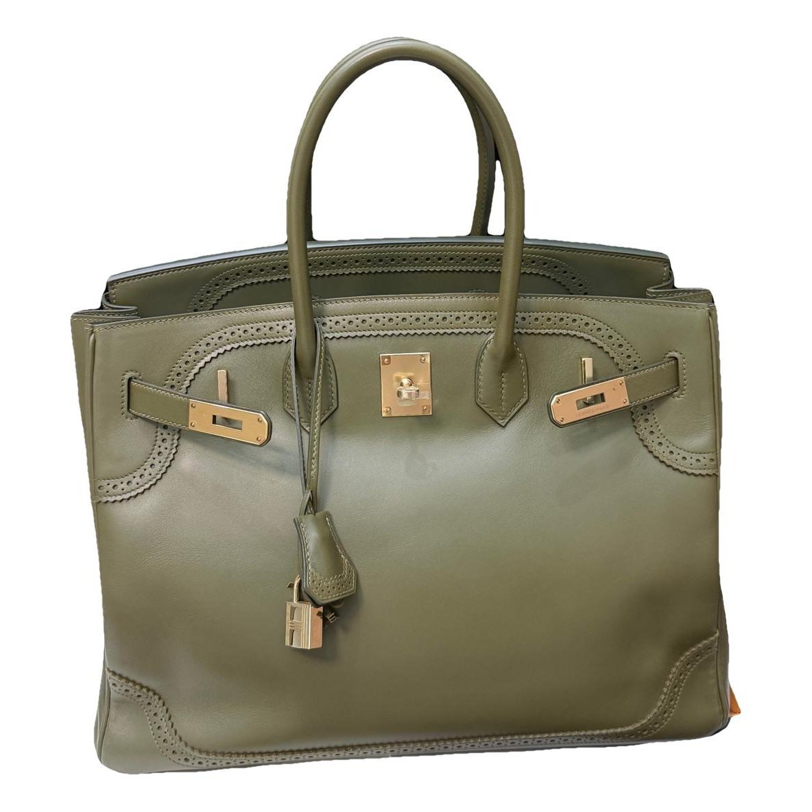 Birkin 35 leather handbag