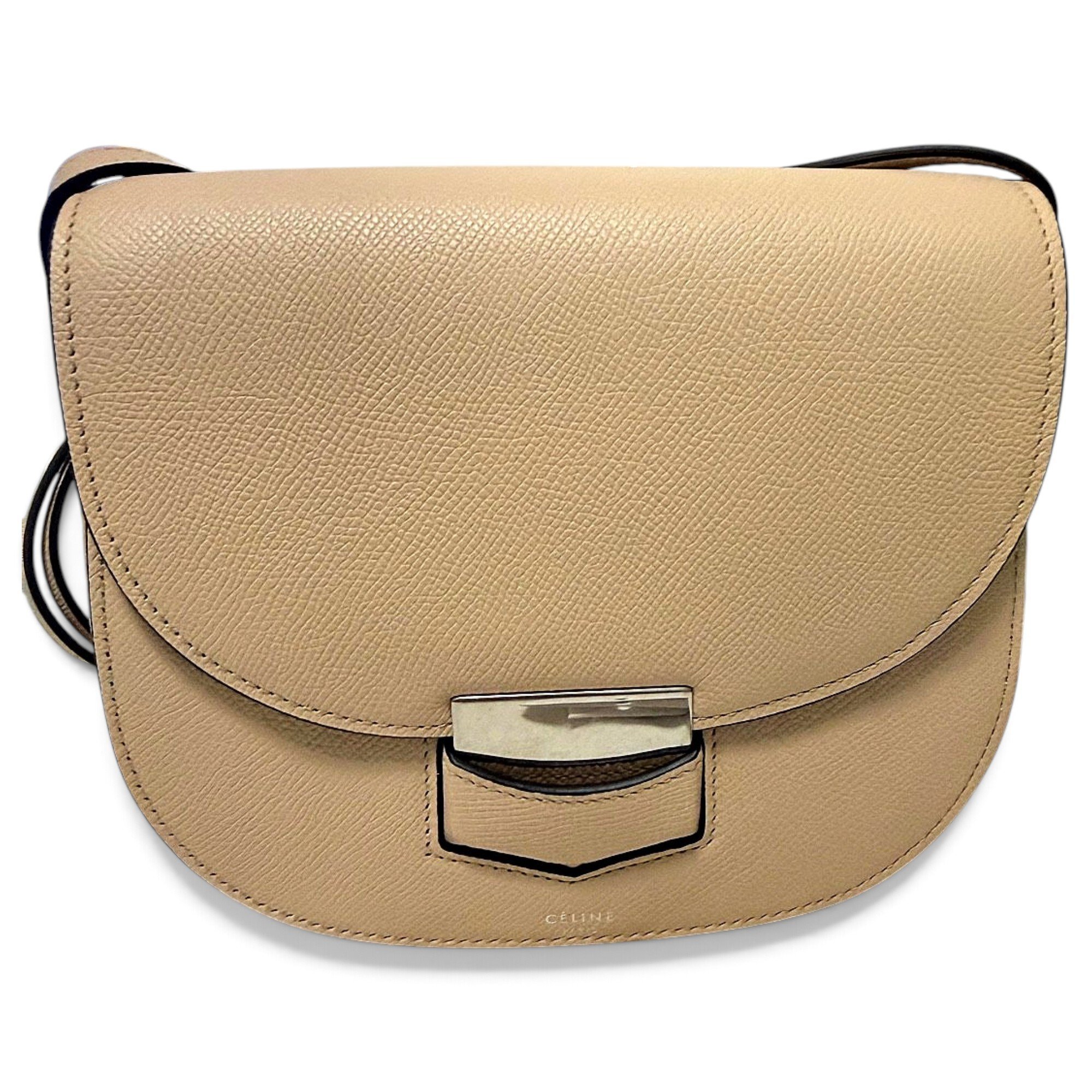 Trotteur leather crossbody bag