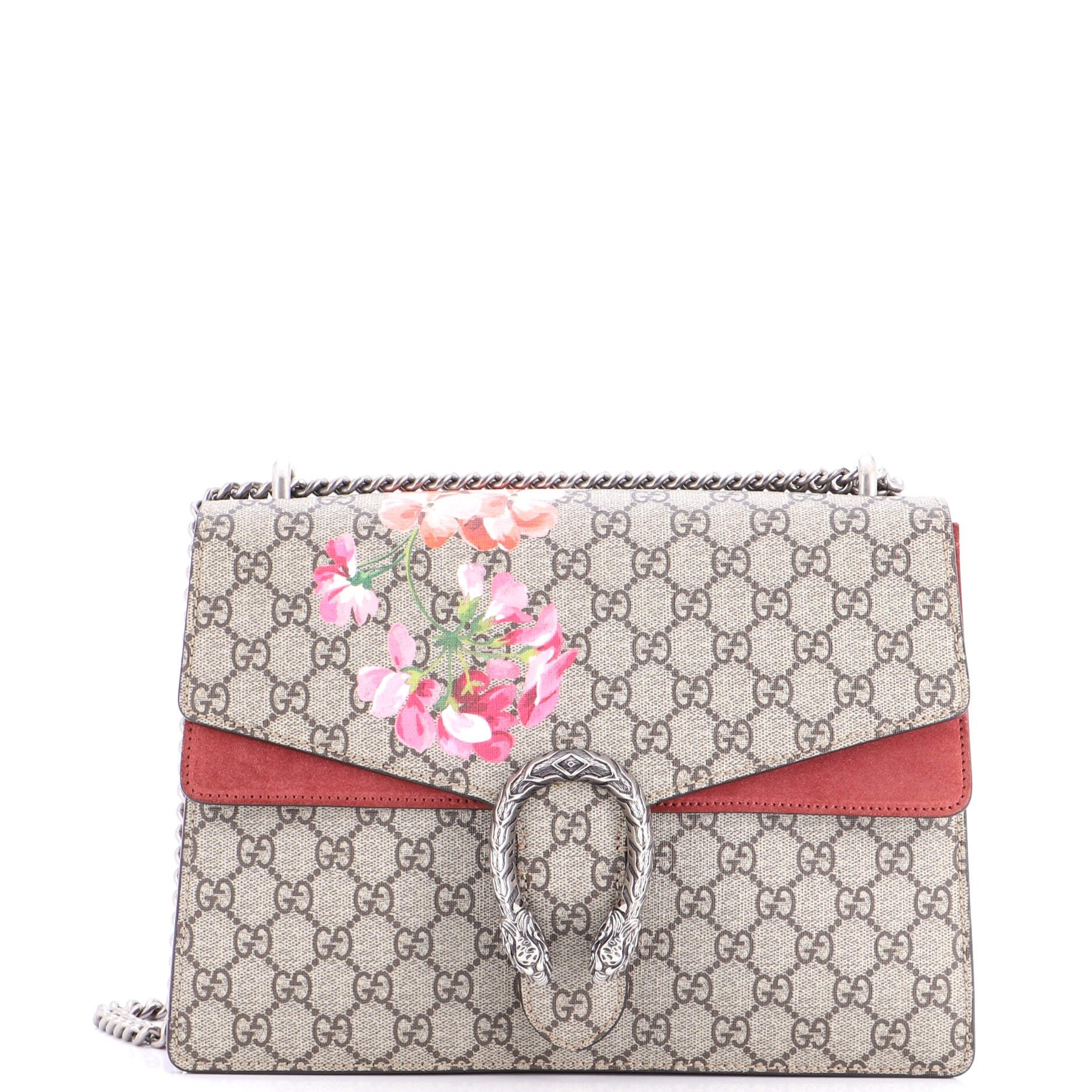 Dionysus Bag Blooms Print GG Coated Canvas Medium
