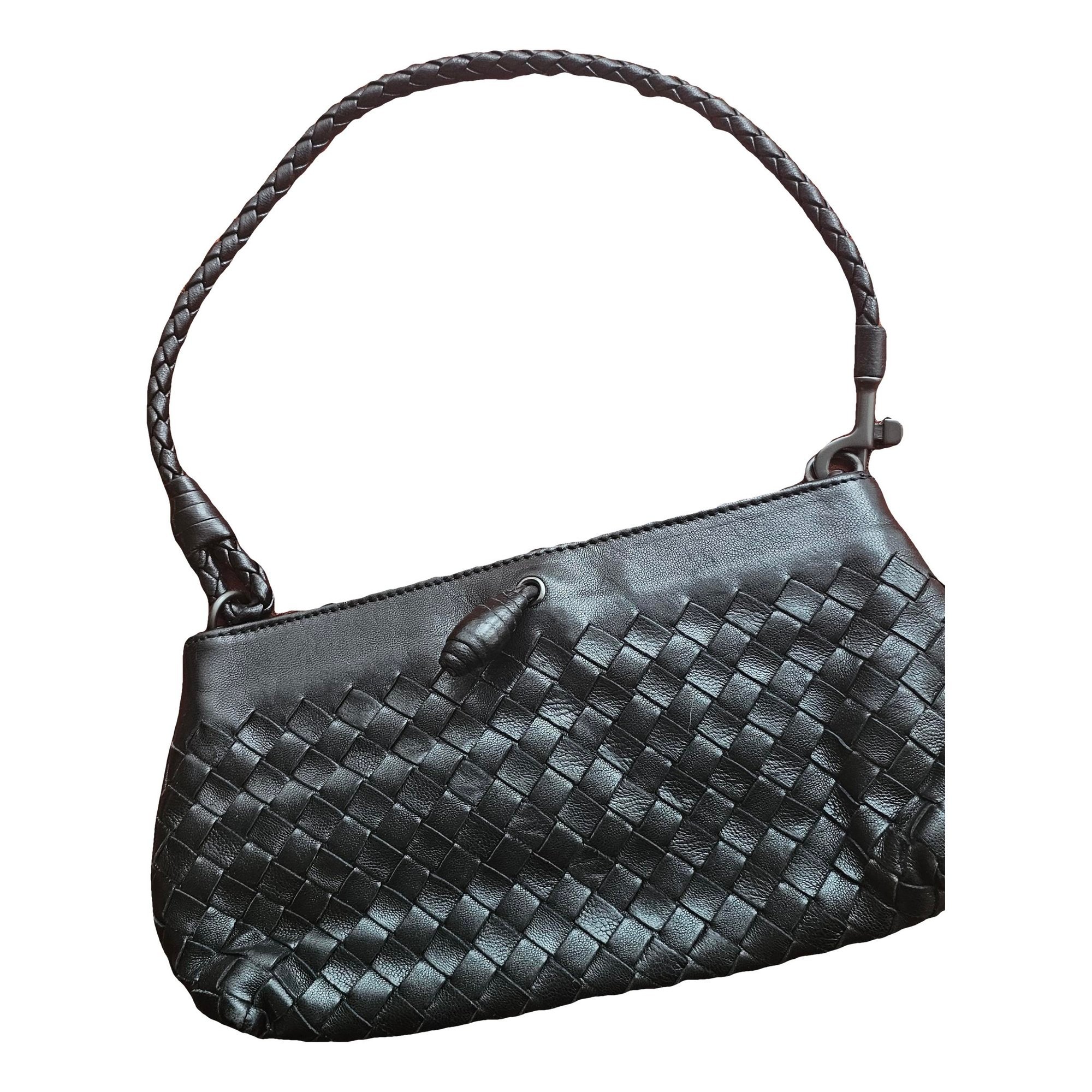 Leather clutch bag
