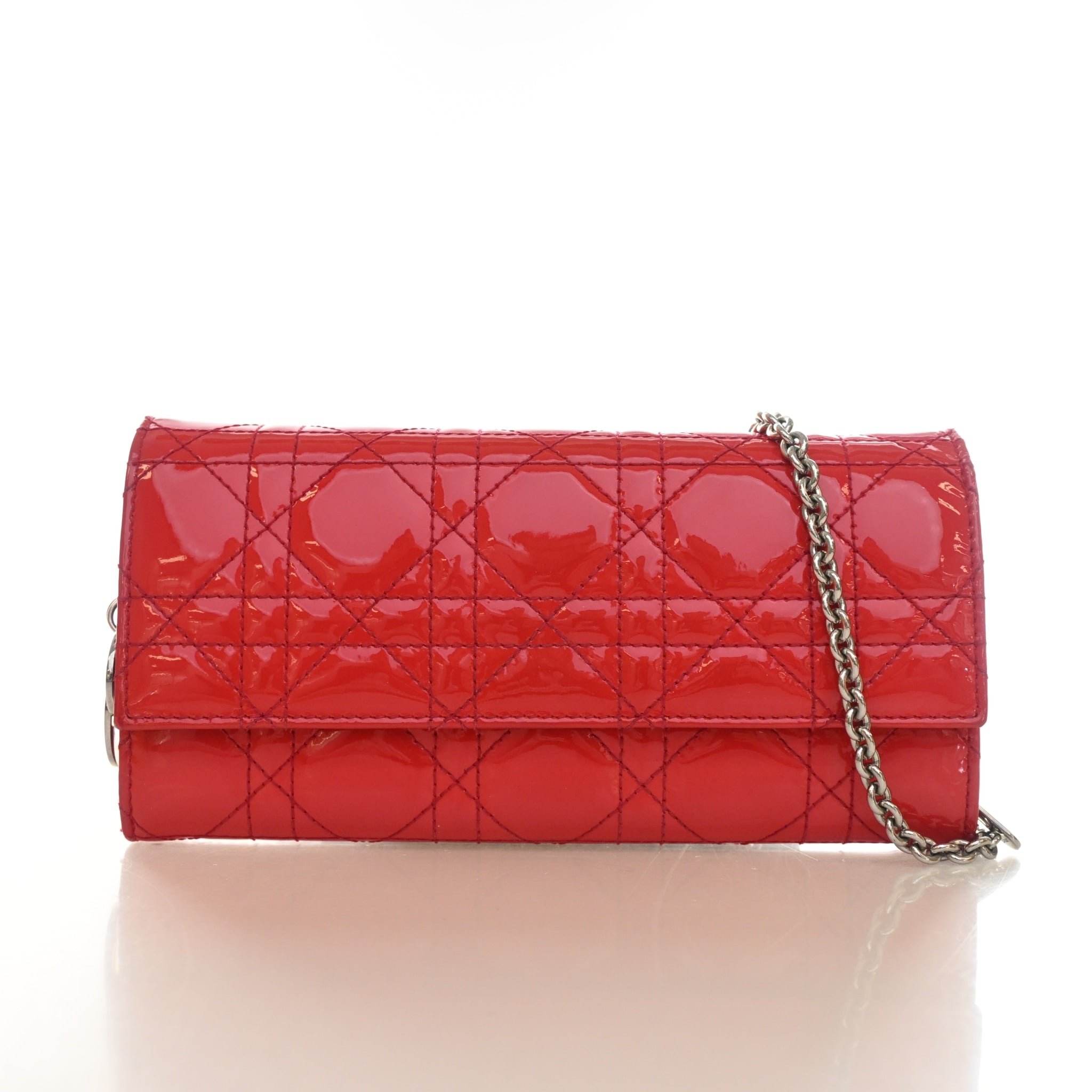 Dior Christian Dior Patent Wallet on Chain