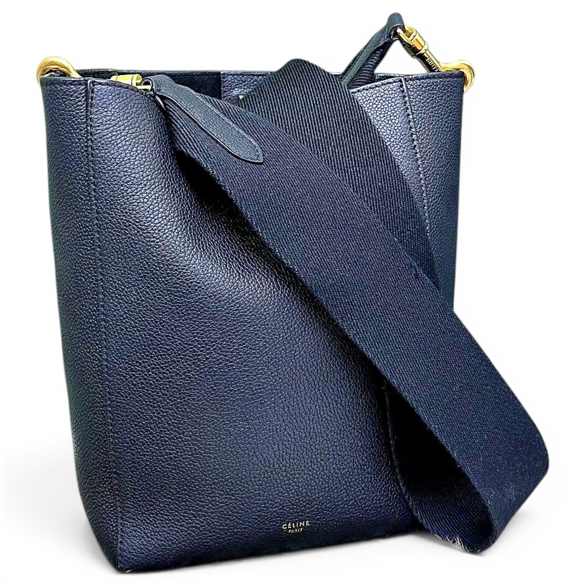 Seau Sangle leather handbag