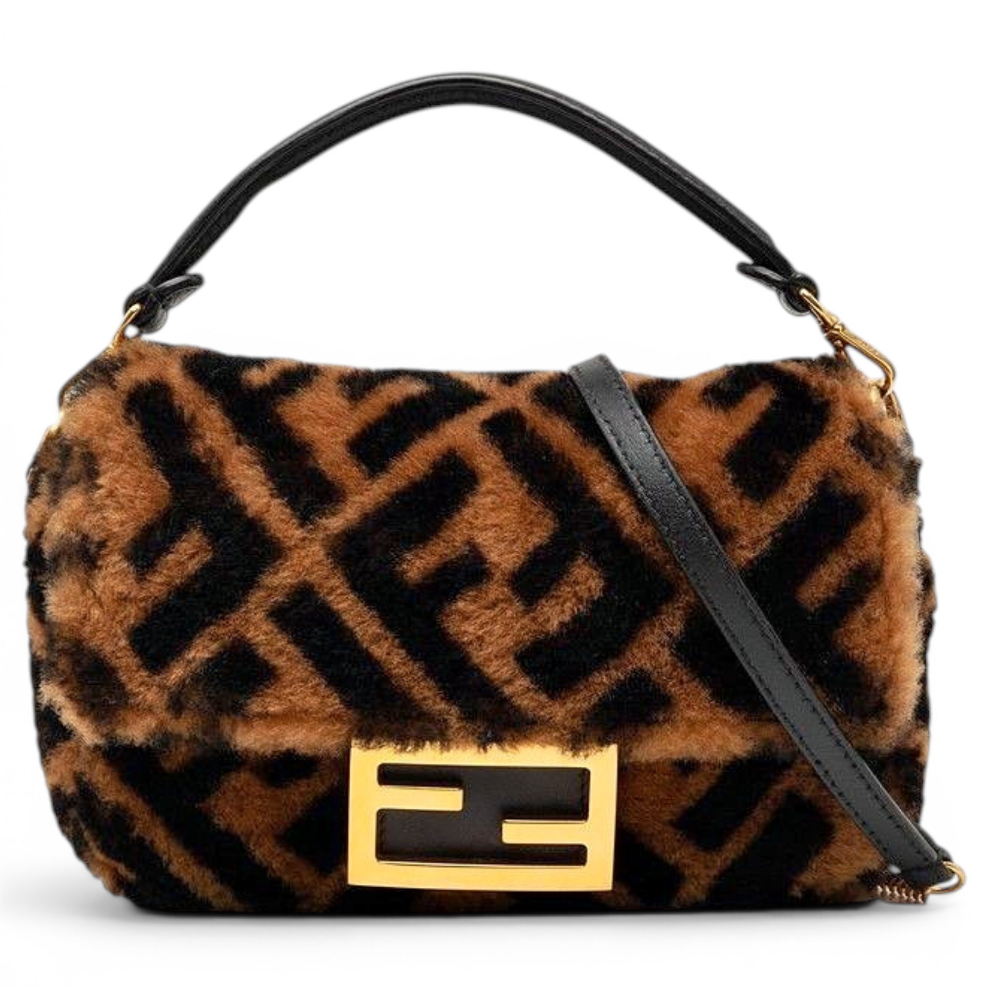 Baguette leather handbag