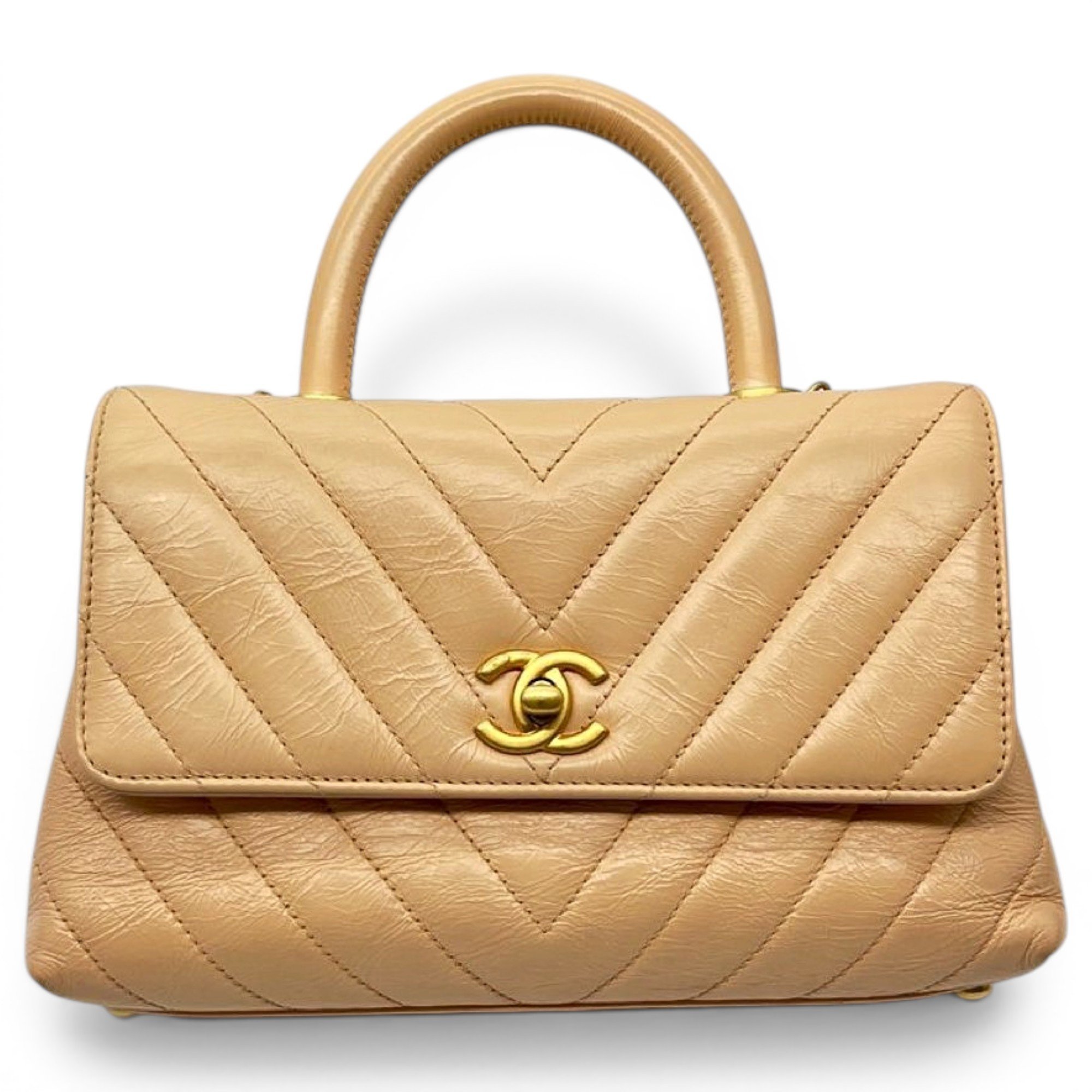 Coco Handle leather handbag