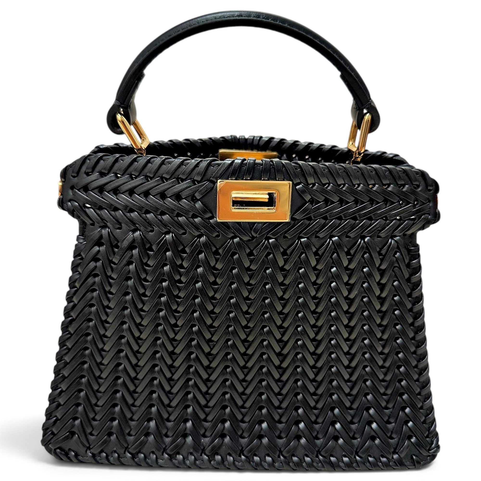 Peekaboo leather handbag