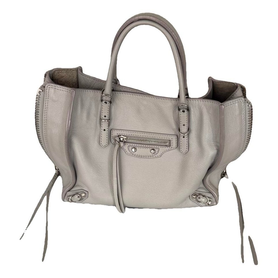 Papier leather handbag